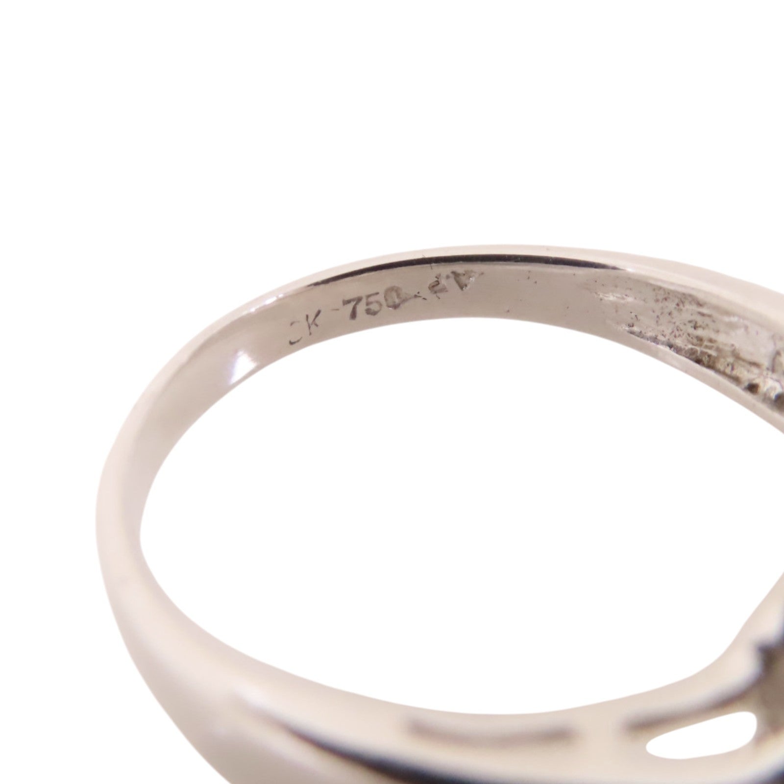 JEWELRY 【激減優惠】18K白金/珍珠/鑽石Pearl Diamond Ring戒指US#5