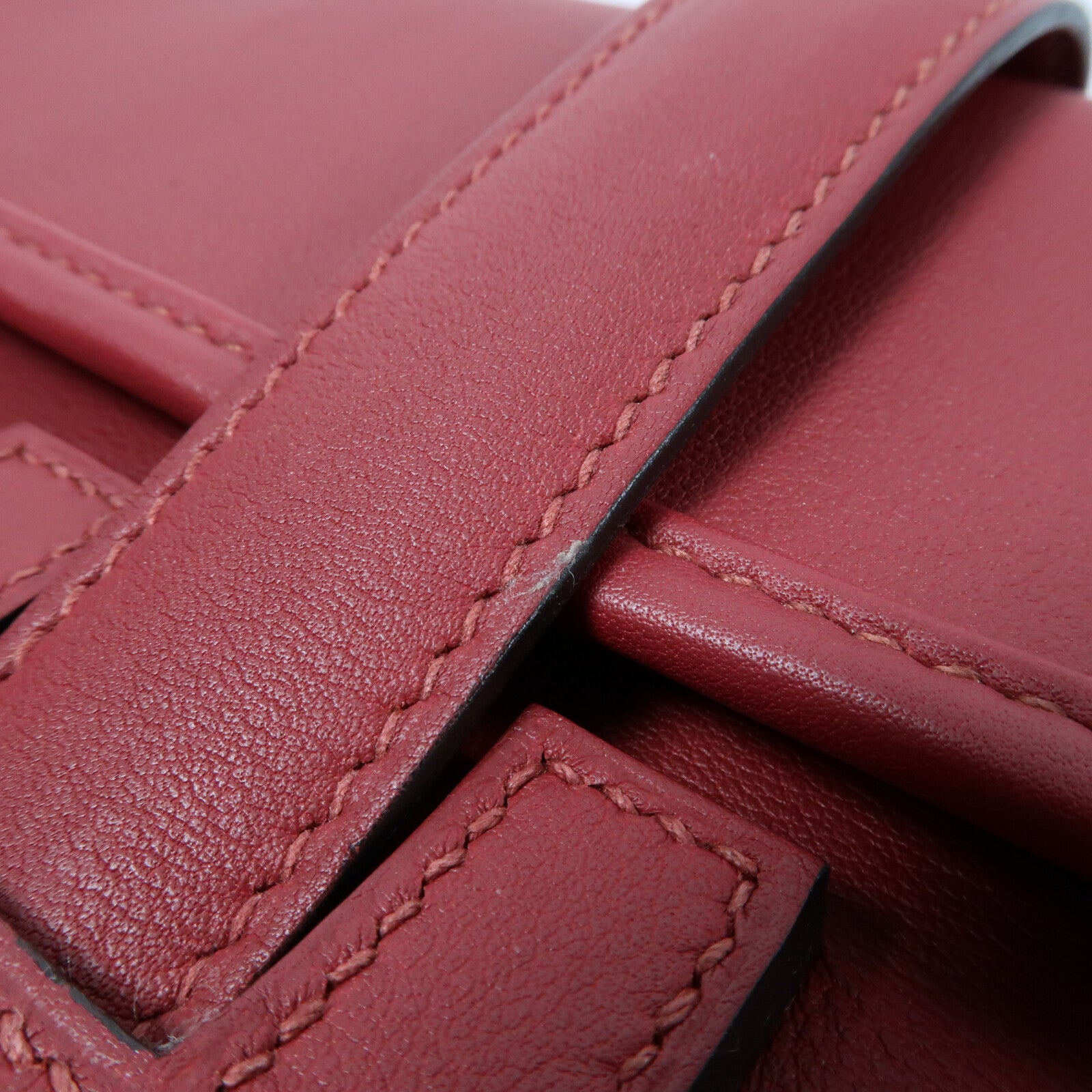 HERMES Swift皮革Jige Elan 29 Clutch手拿包Rouge Grenat