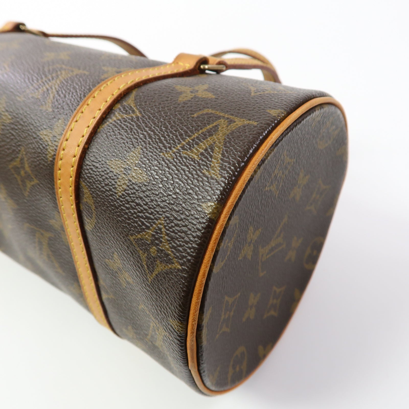 LOUIS VUITTON Monogram Papillon PM金扣肩背袋啡色