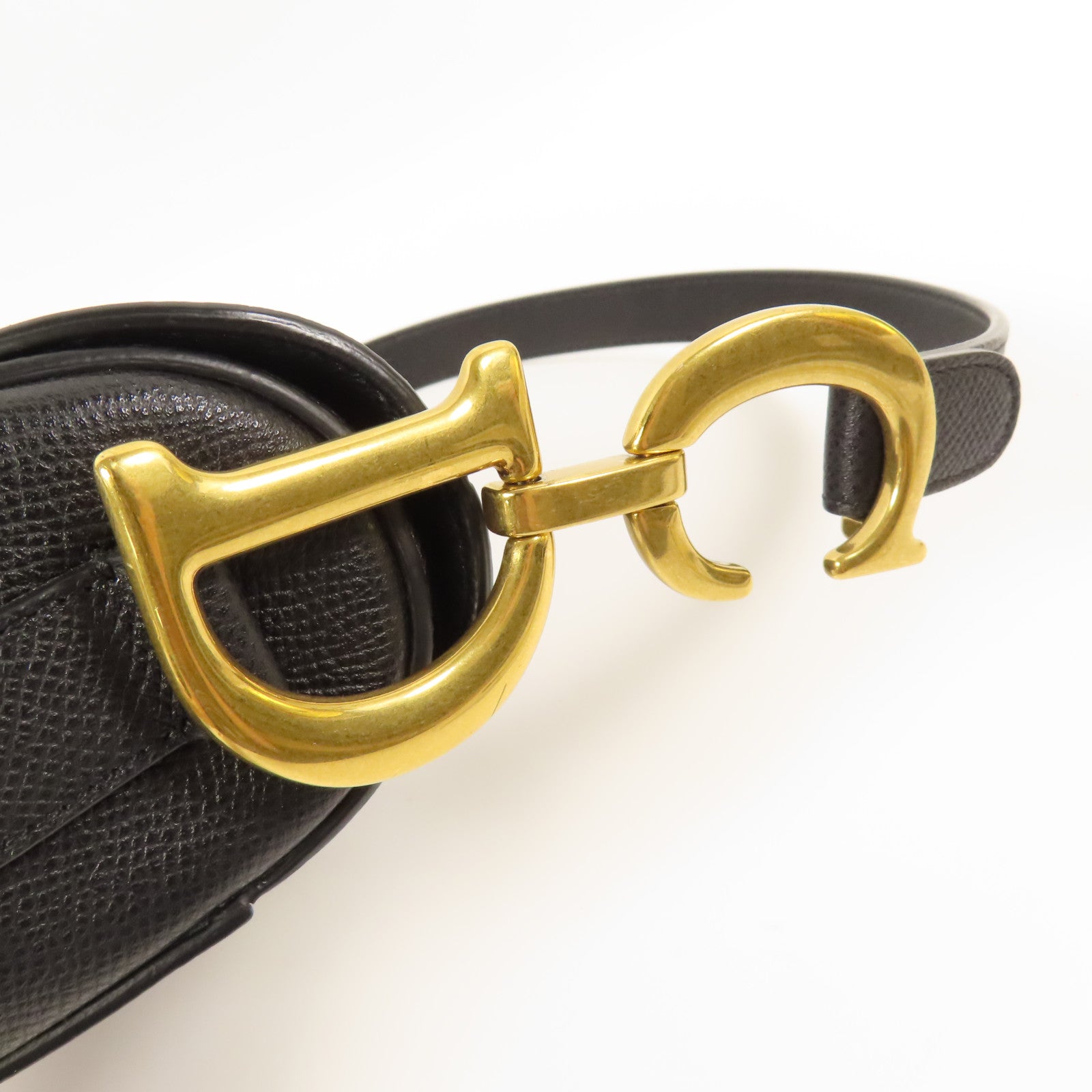 Dior 牛皮皮革Saddle金扣肩背袋
