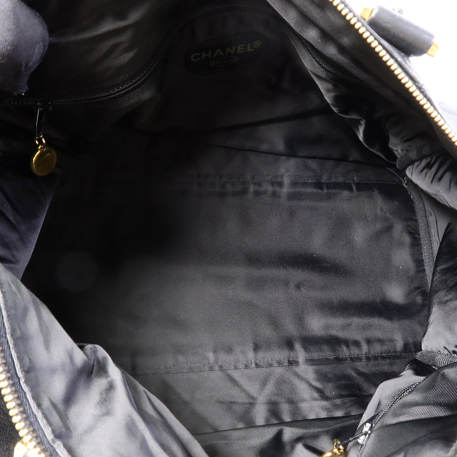 CHANEL 牛皮皮革Vintage Boston Bag手挽肩背兩用袋