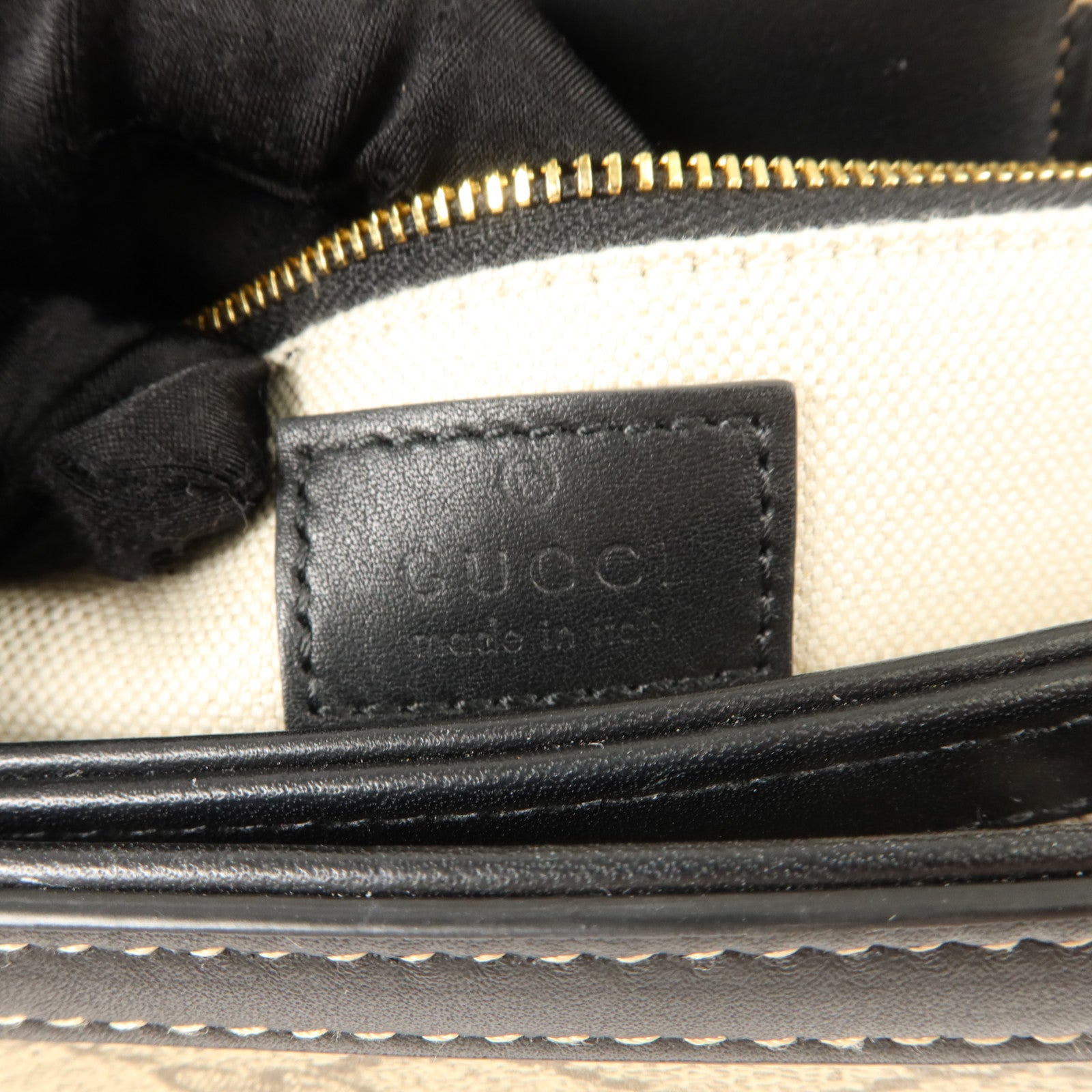 GUCCI 【激減優惠】塗層帆布Horsebit 1955 Medium肩背袋