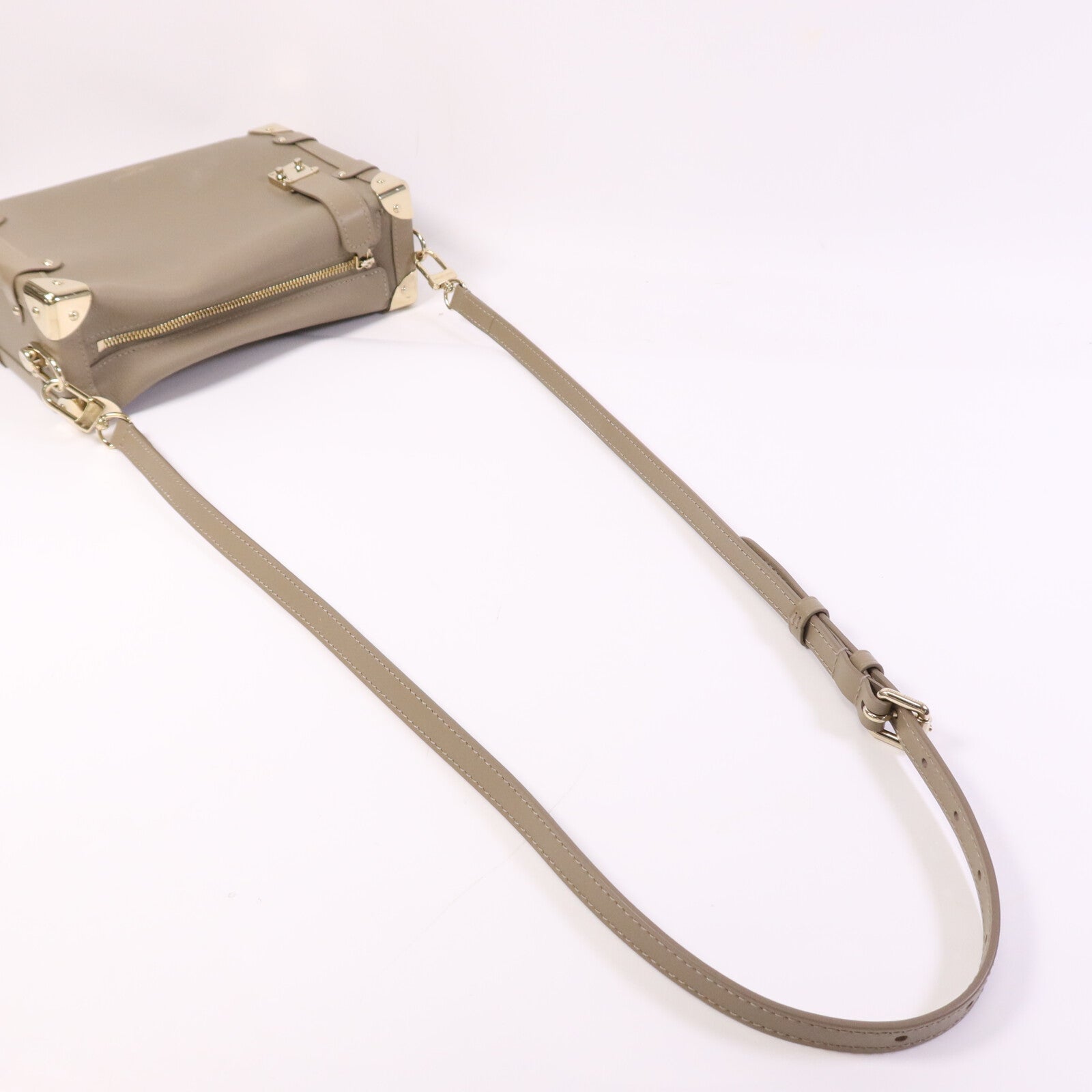 LOUIS VUITTON 【激減優惠】牛皮皮革Side Trunk MM金扣肩背袋