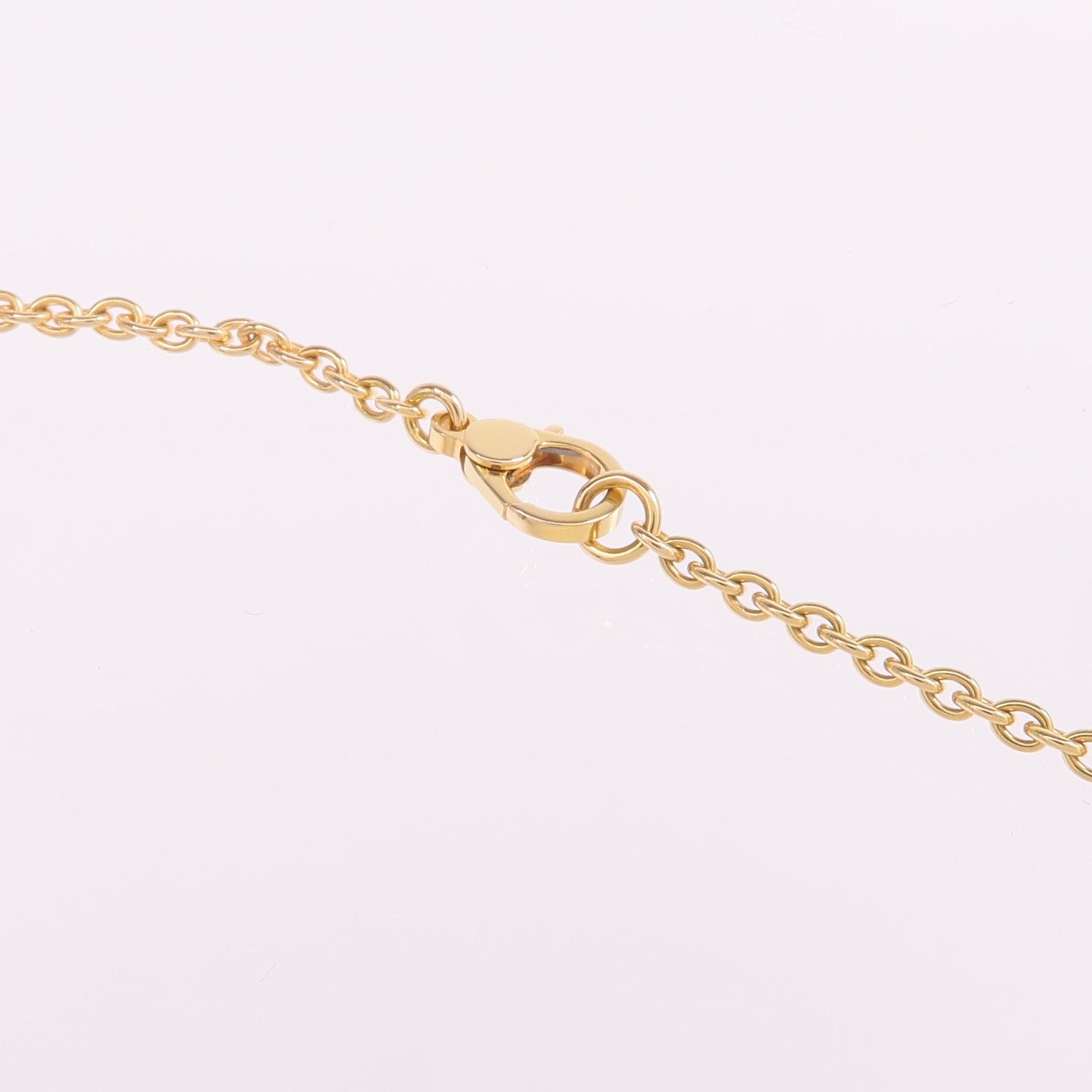 HERMES 18K玫瑰金Finesse lariat Necklace鑽石項鍊