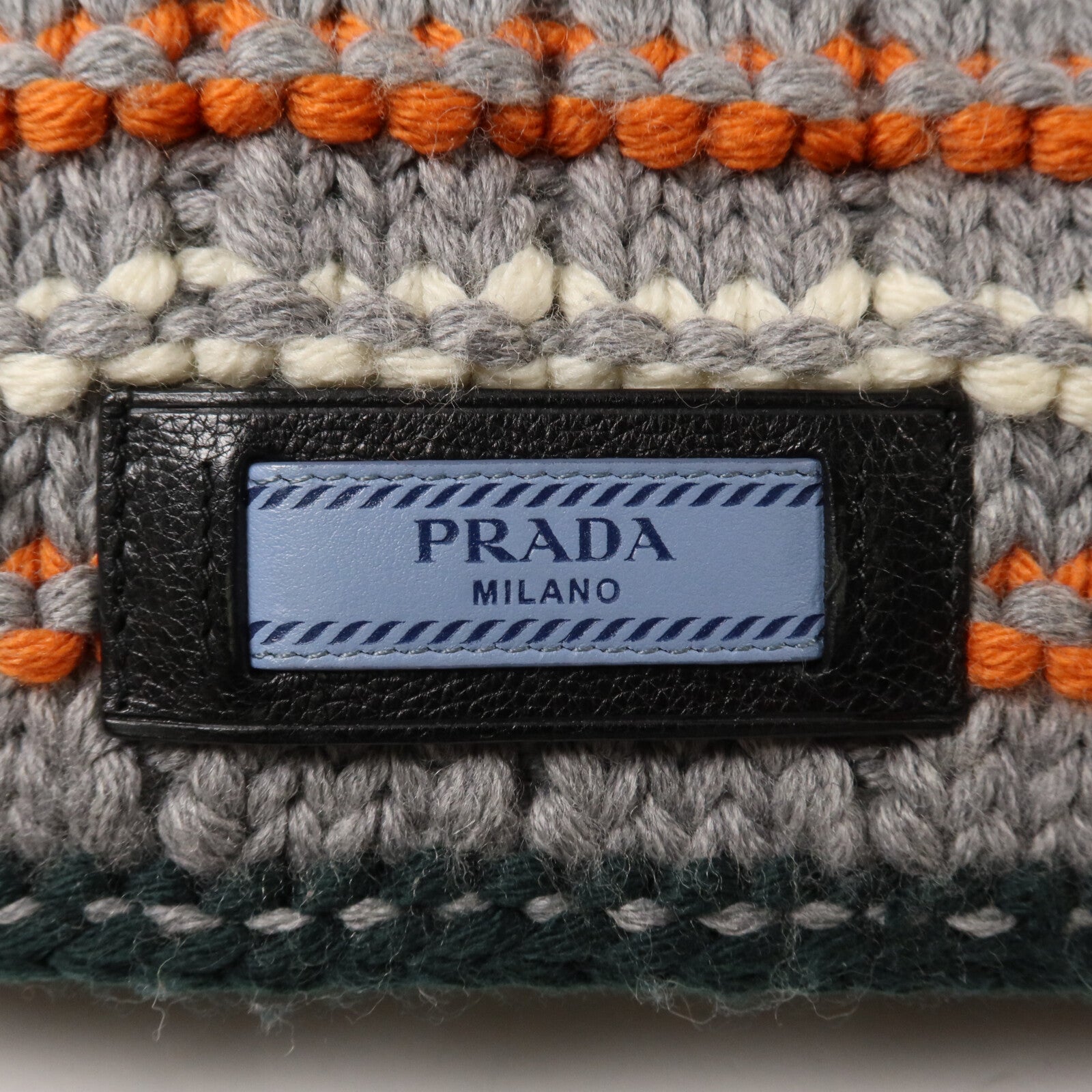 PRADA 羊毛/尼龍Shoulder Bag鏈帶肩背袋