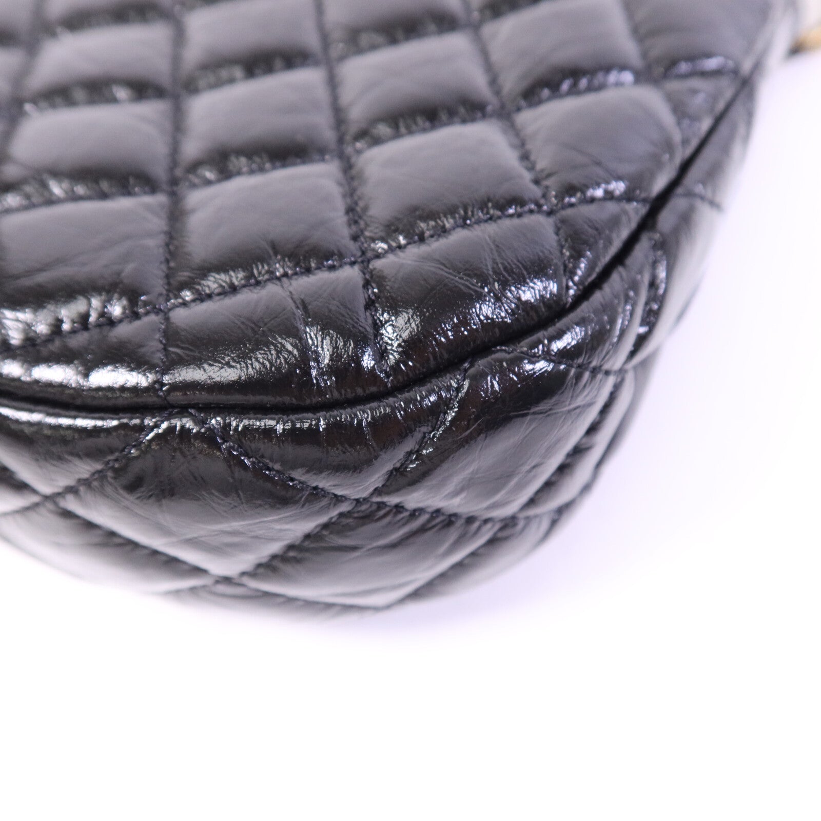 CHANEL 牛皮皮革Chain Shoulder Bag金扣鏈帶肩背袋