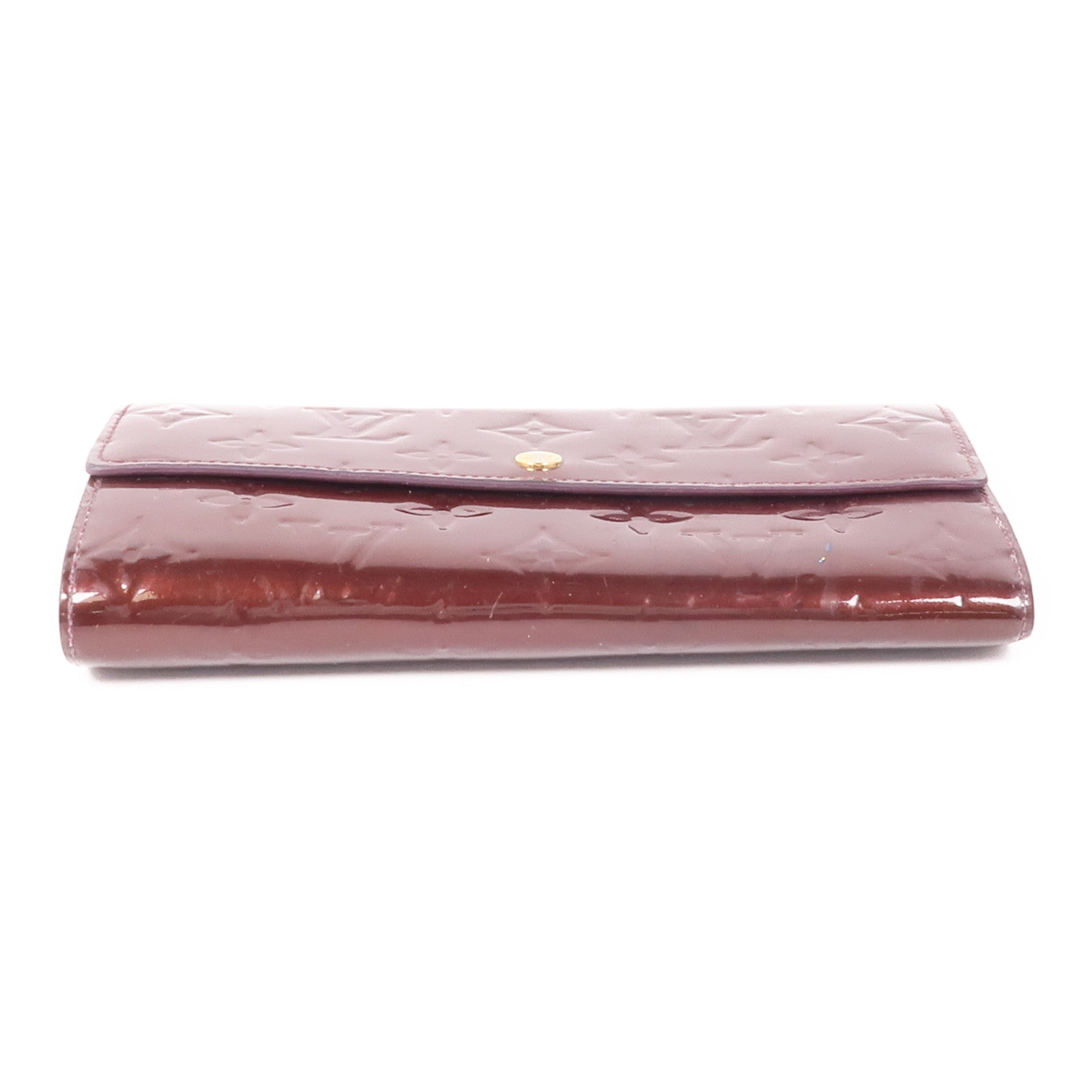 LOUIS VUITTON LV Portefeuille Sarah Wallet  M91521 Vernis Red
