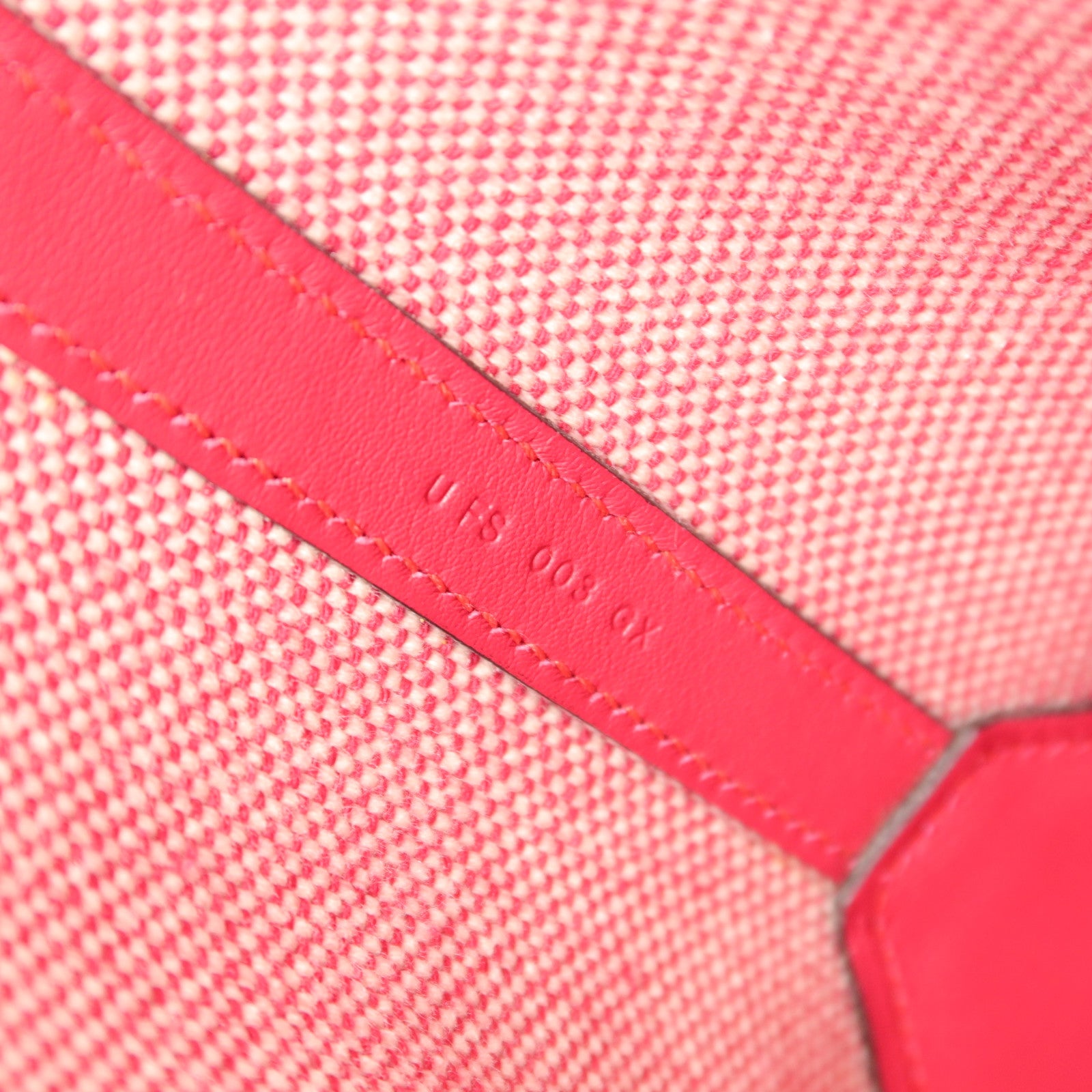 HERMES 帆布Biais 40手挽袋Framboise