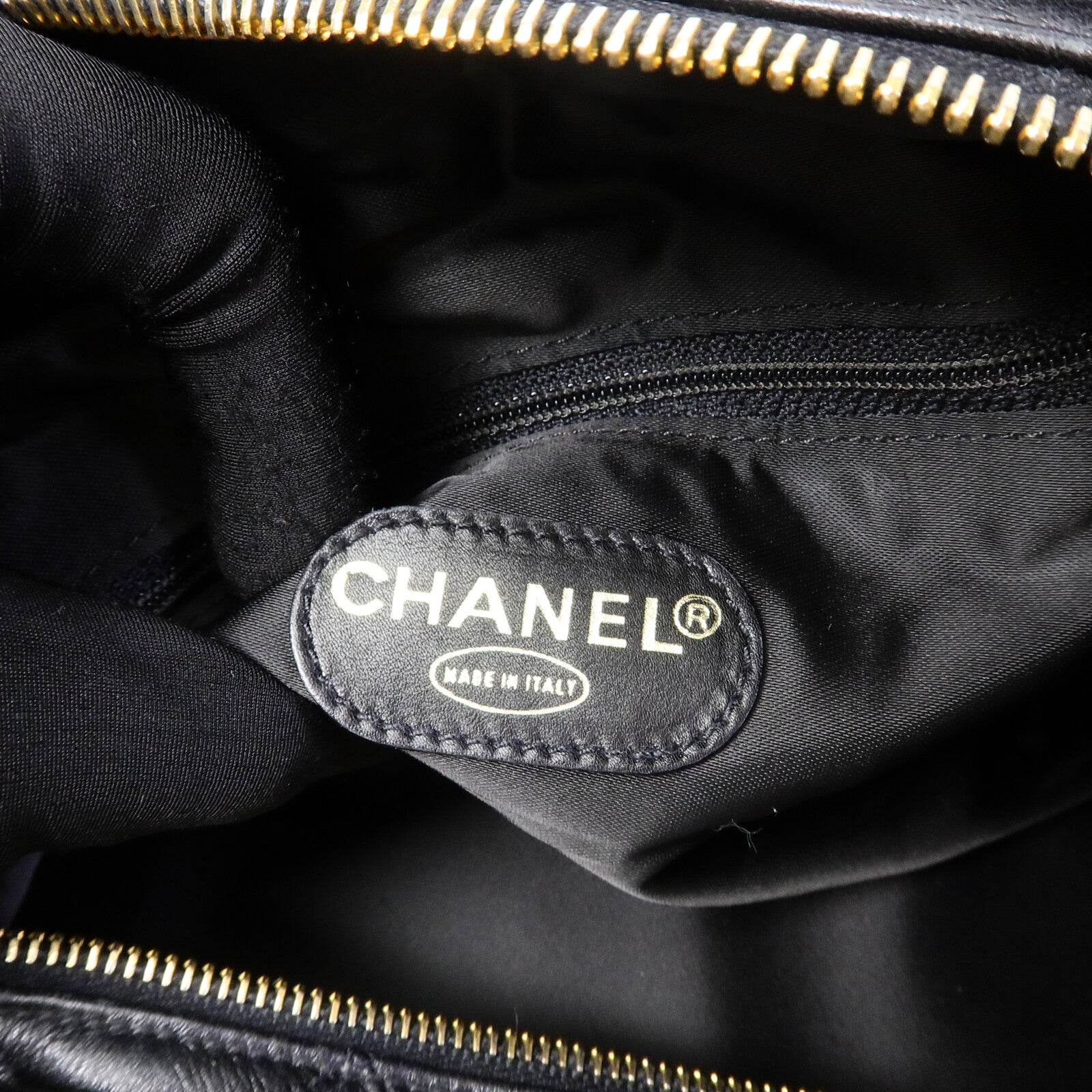 CHANEL 牛皮皮革Vintage Boston Bag手挽肩背兩用袋