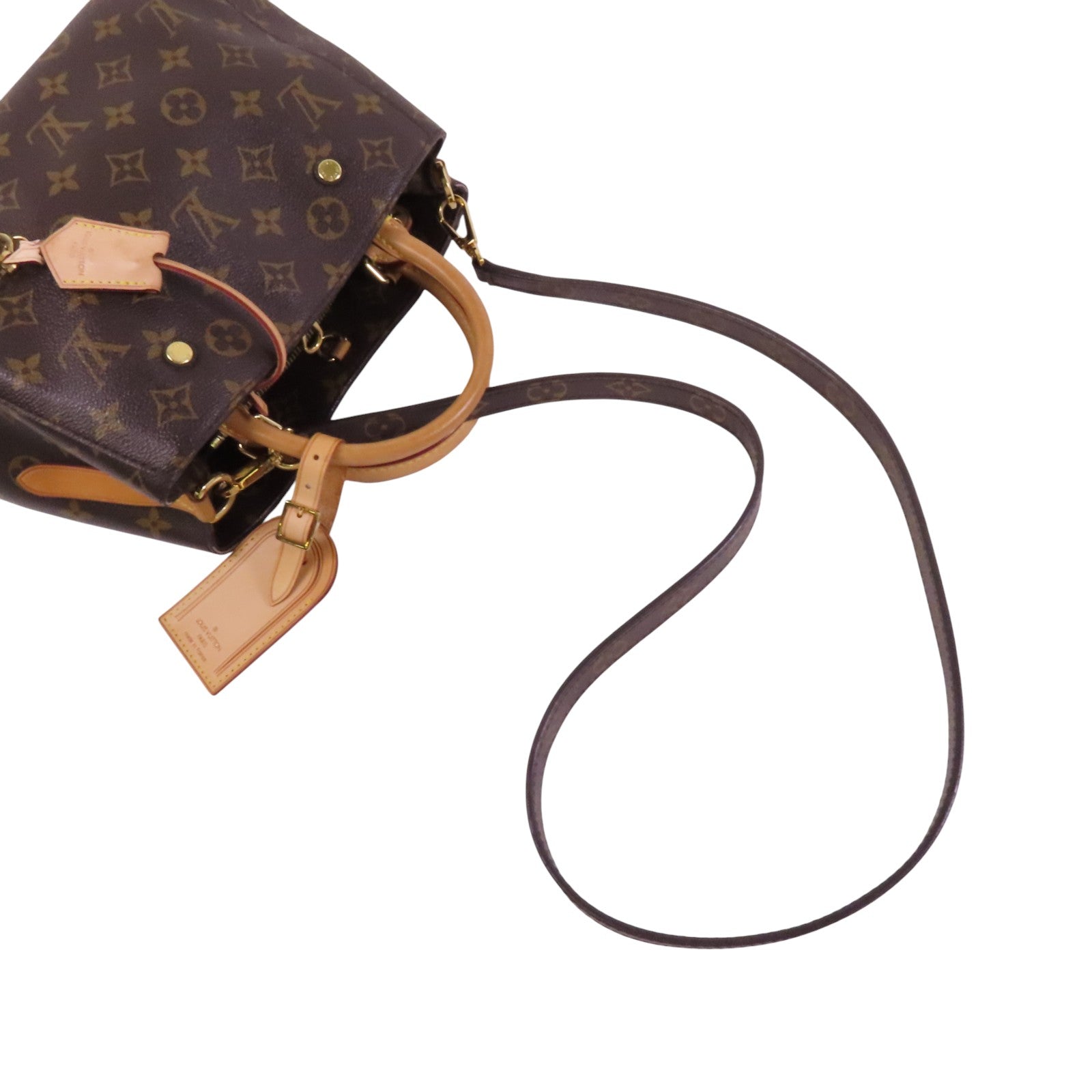 LOUIS VUITTON Monogram Montaigne BB金扣手挽肩背兩用袋