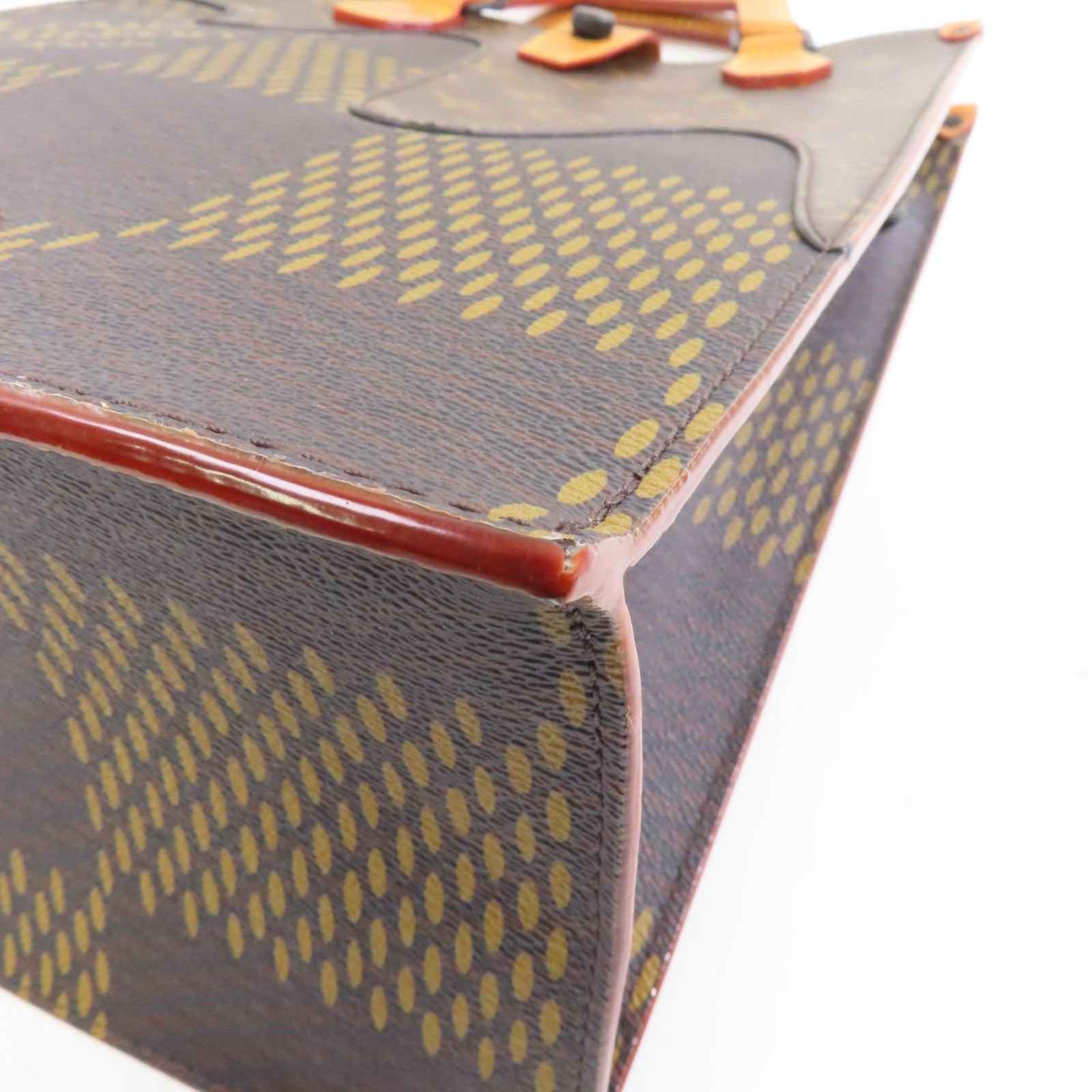 LOUIS VUITTON Giant Damier Ebene/Monogram Mini Tote Bag手挽肩背兩用袋棕色