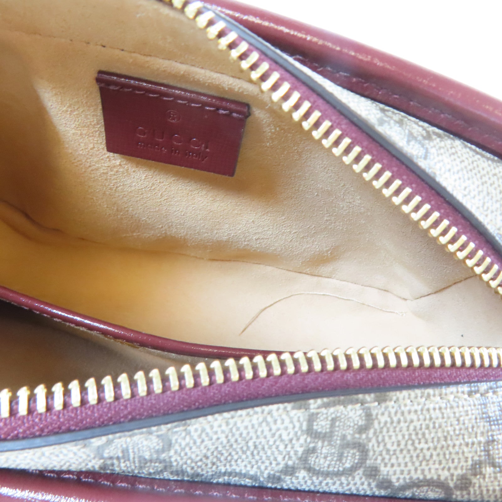 GUCCI 【激減優惠】塗層帆布Business Clutch Bag金扣手拿包啡色