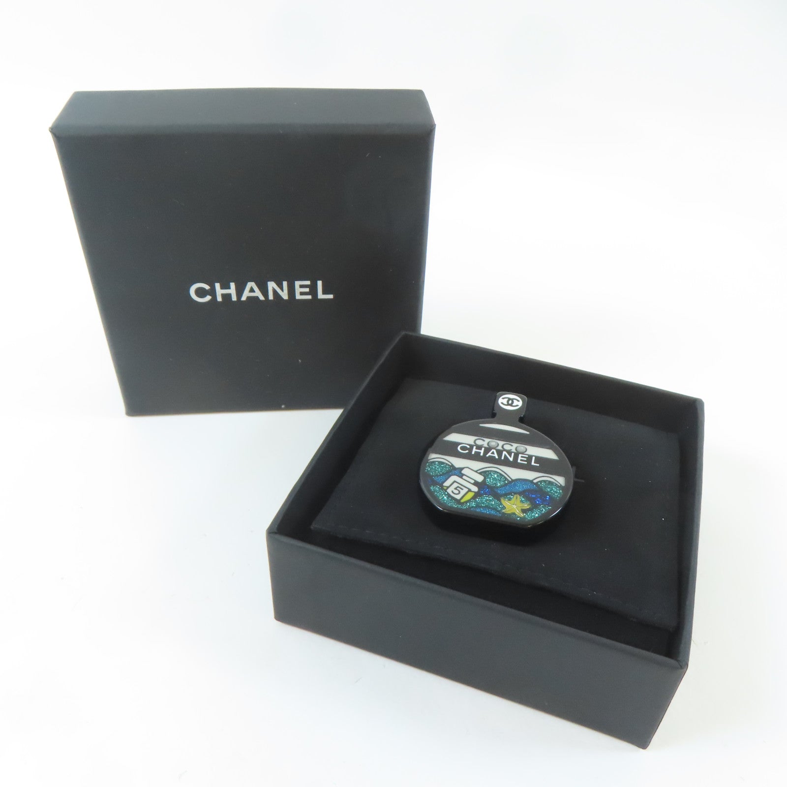 CHANEL PVC Coco Chanel Brooch胸針黑色/多色