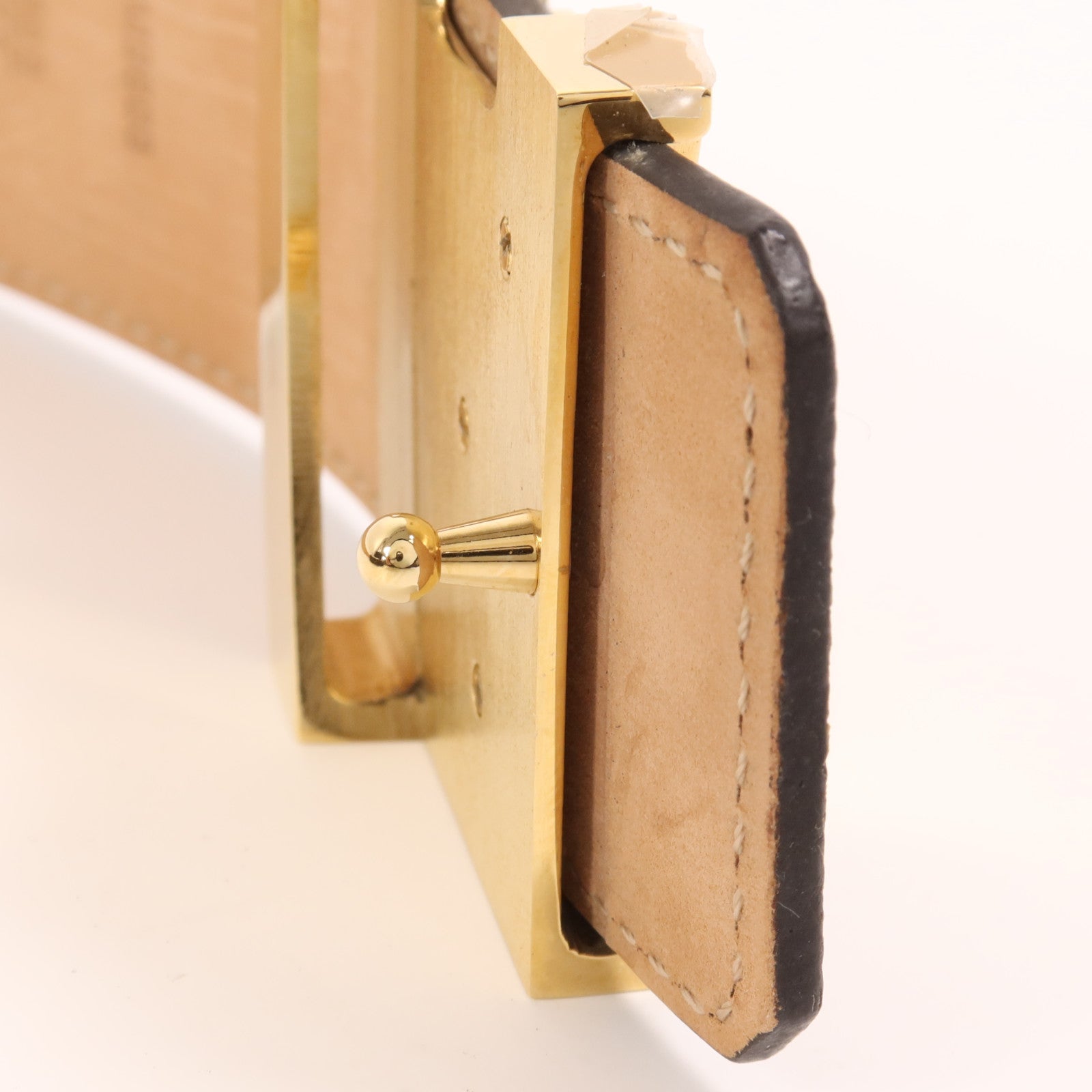 LOUIS VUITTON Monogram Belt金扣皮帶