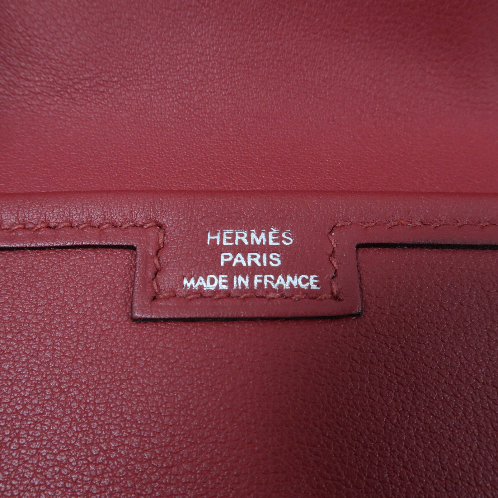 HERMES Swift皮革Jige Elan 29 Clutch手拿包Rouge Grenat