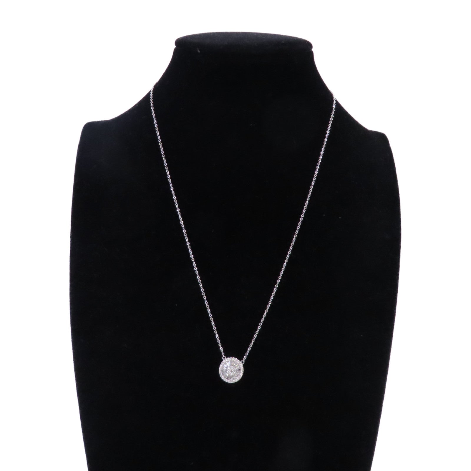 JEWELRY 18K白金Diamond Necklace 0.10ct/0.33ct鑽石項鏈