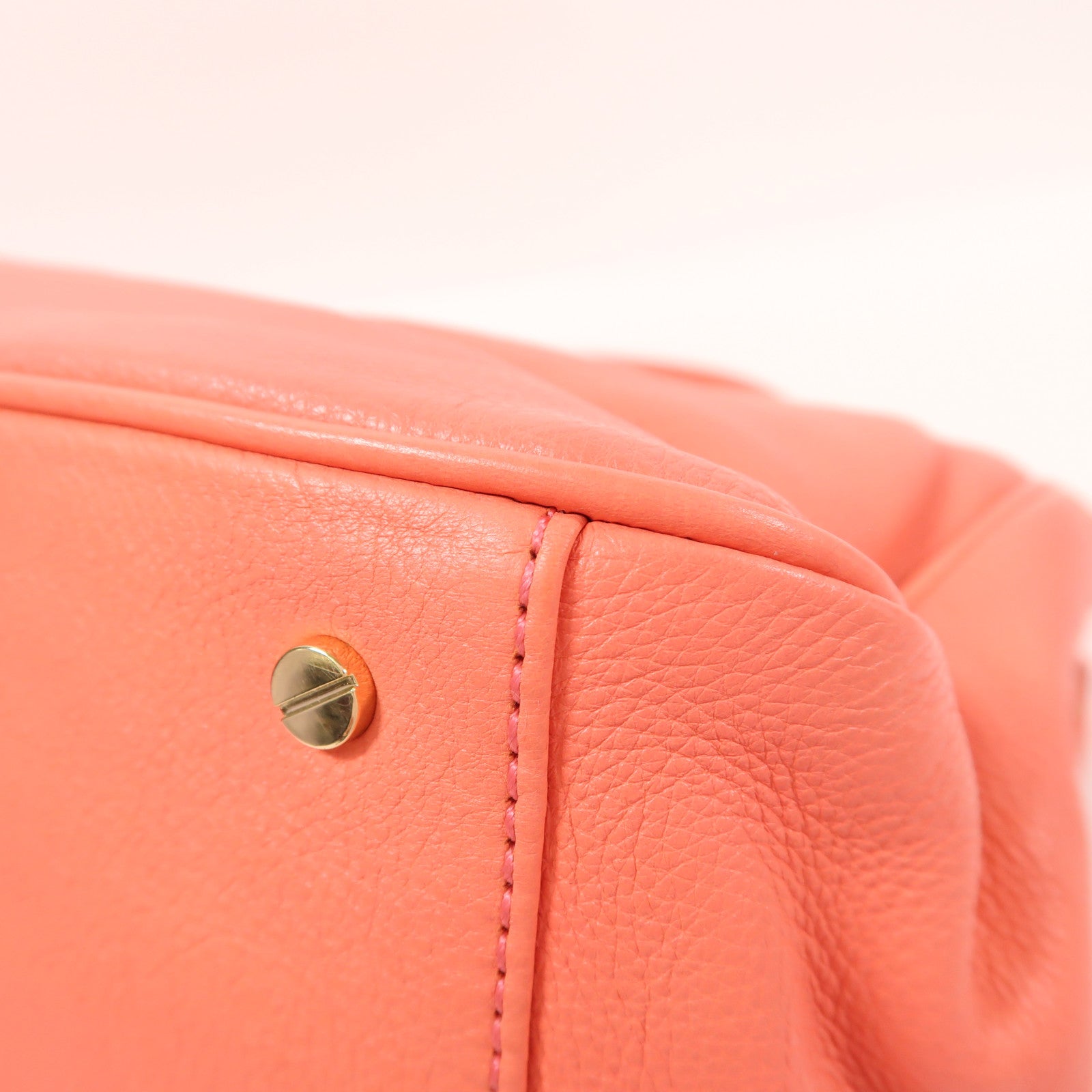 Tory Burch 牛皮皮革2 Way Bag金扣手挽肩背兩用袋