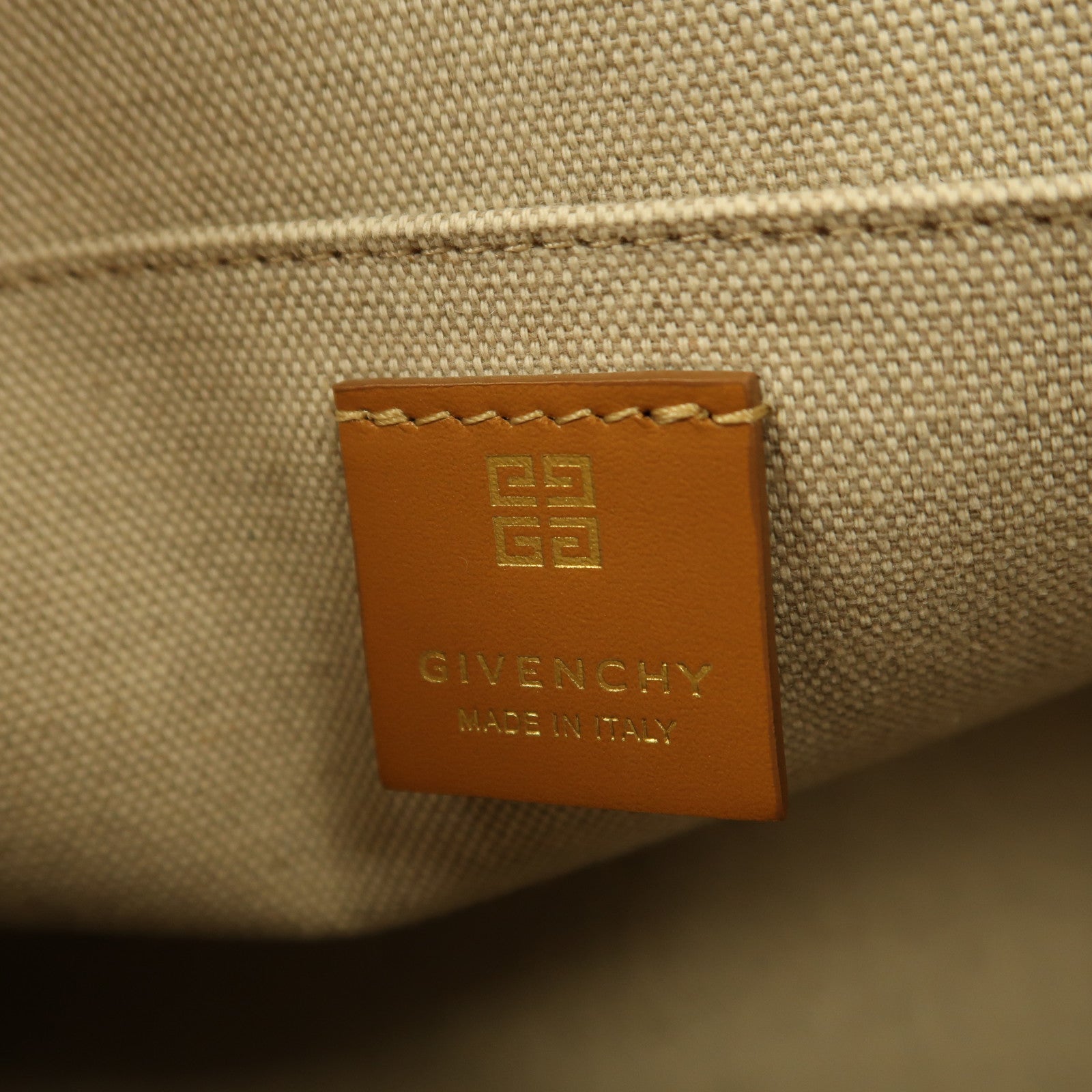 GIVENCHY 【激減優惠】帆布Small G-Tote金扣手挽肩背兩用袋米色/啡色