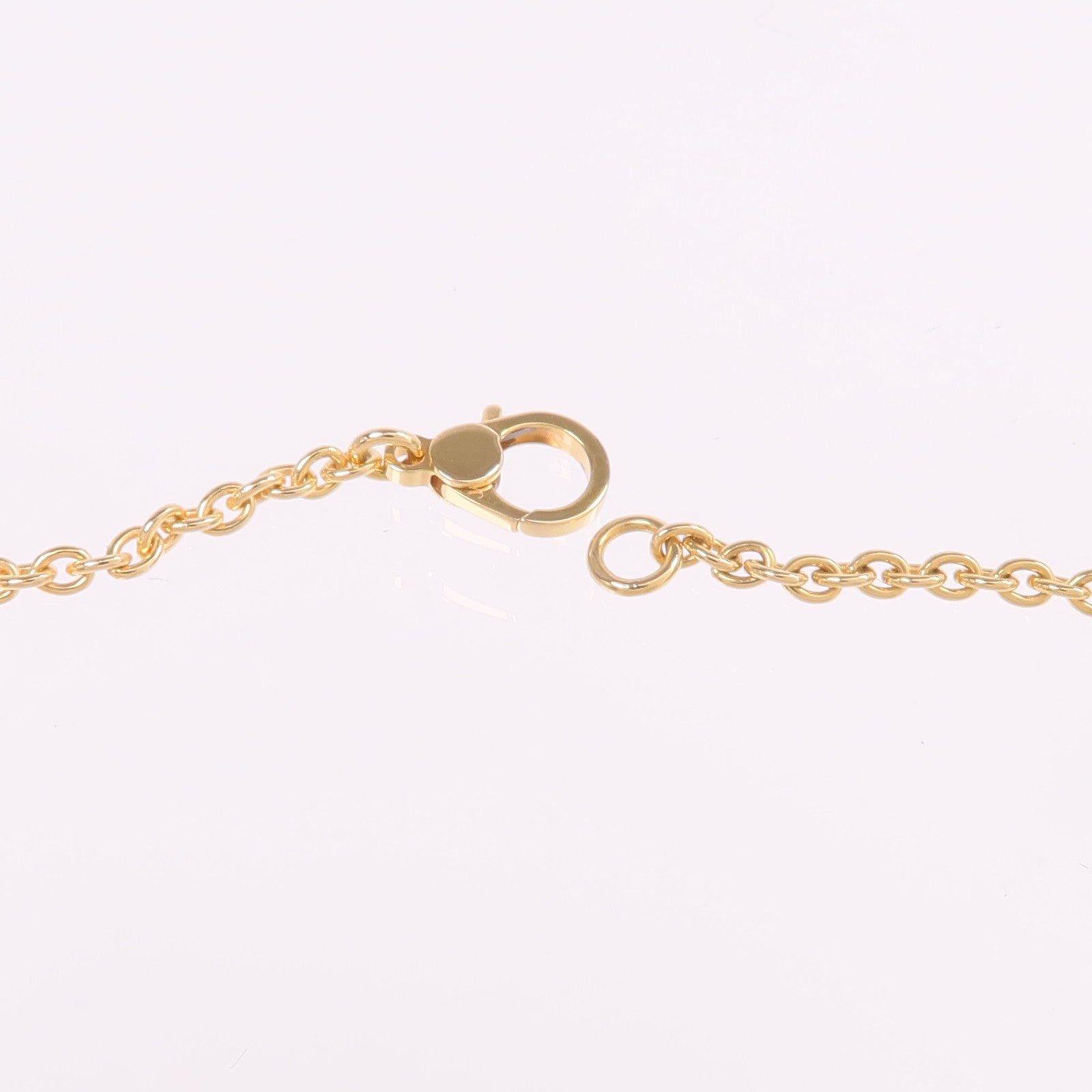HERMES 18K玫瑰金Finesse lariat Necklace鑽石項鍊