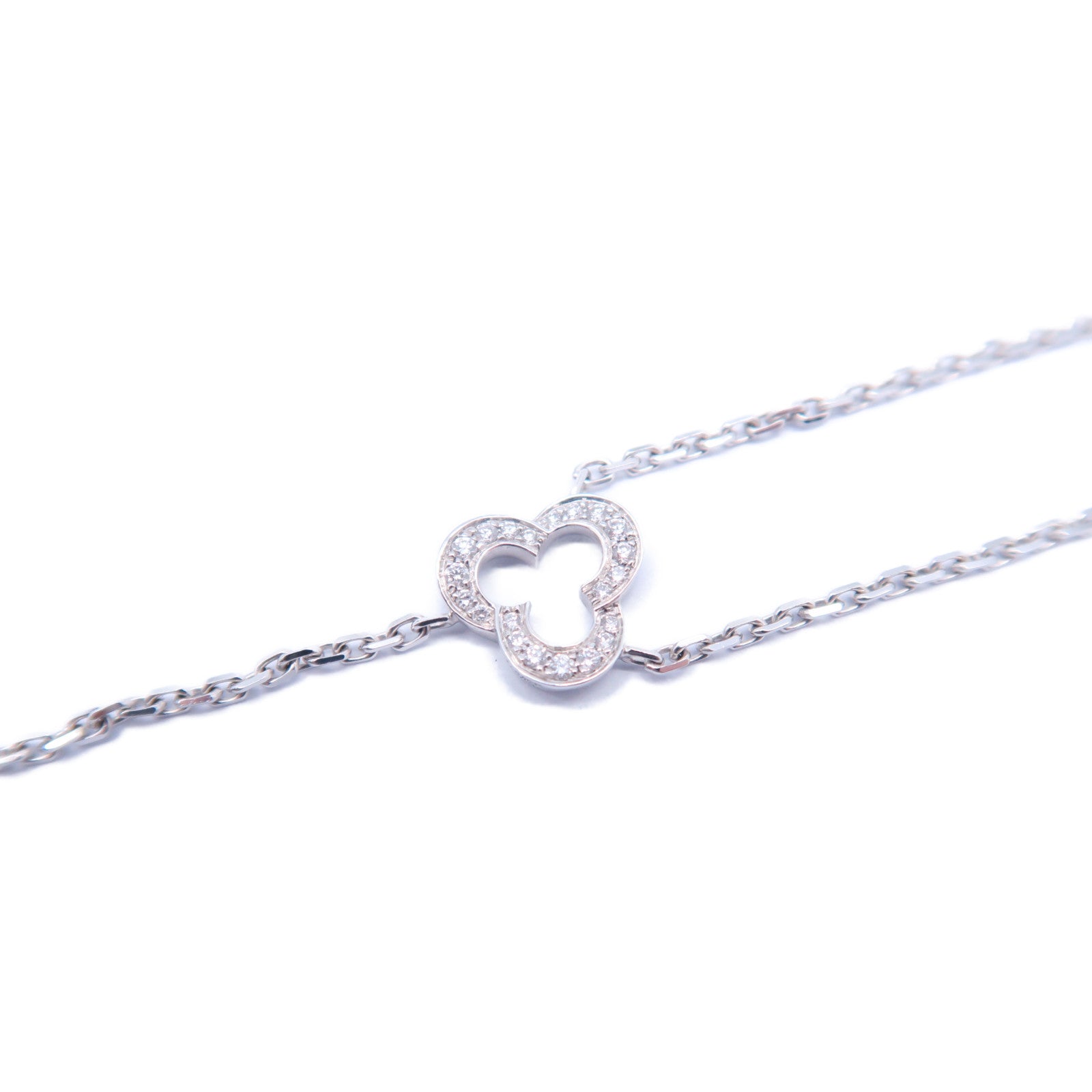 CHANEL 【激減優惠】18K白金Camellia Collection項鍊#40cm