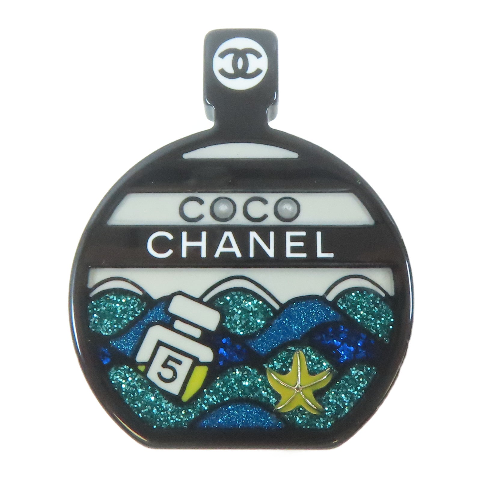 CHANEL PVC Coco Chanel Brooch胸針黑色/多色