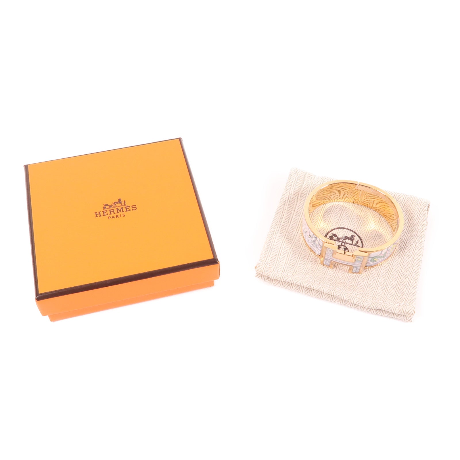 HERMES 【激減優惠】金屬Clic Clac H手鐲