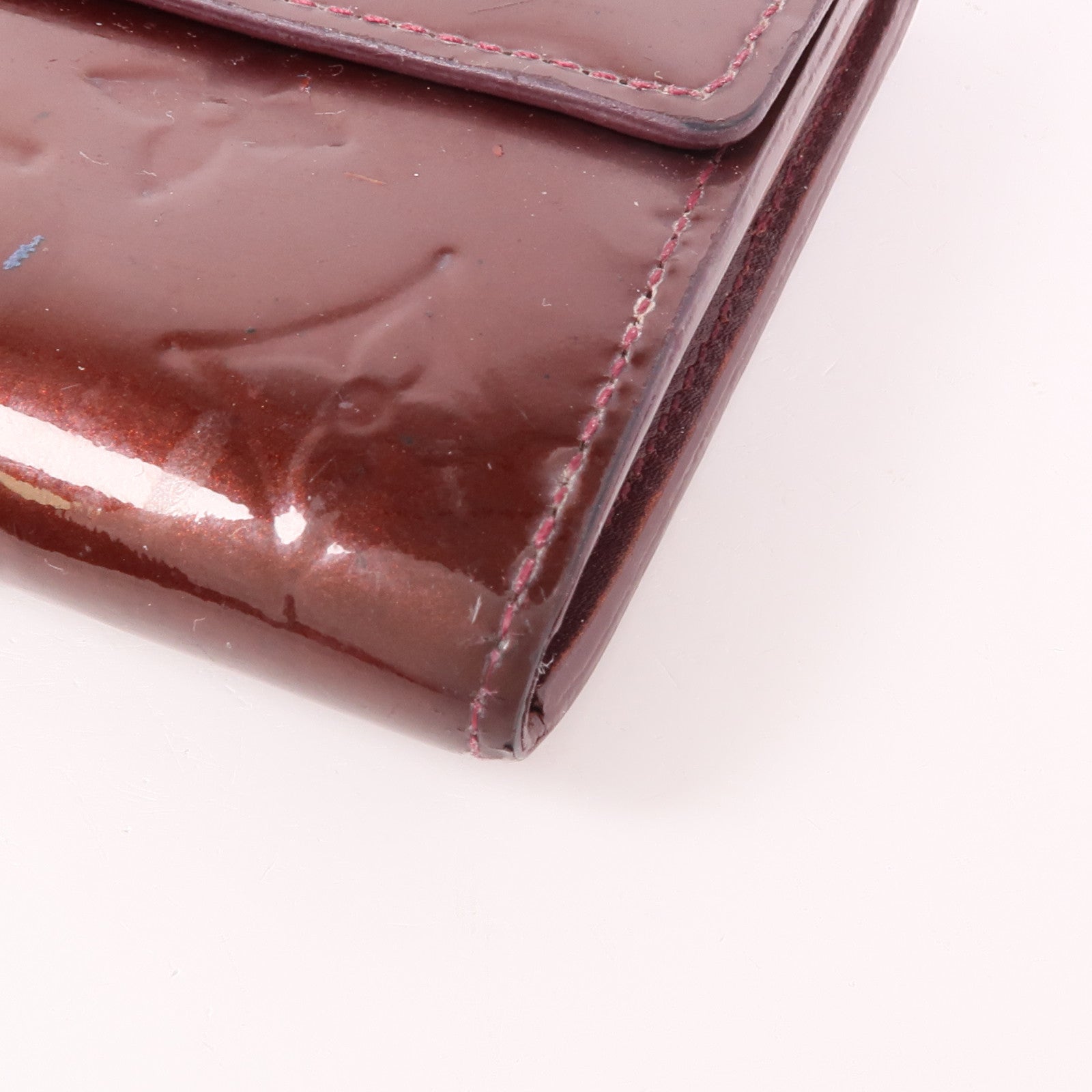 LOUIS VUITTON LV Portefeuille Sarah Wallet  M91521 Vernis Red