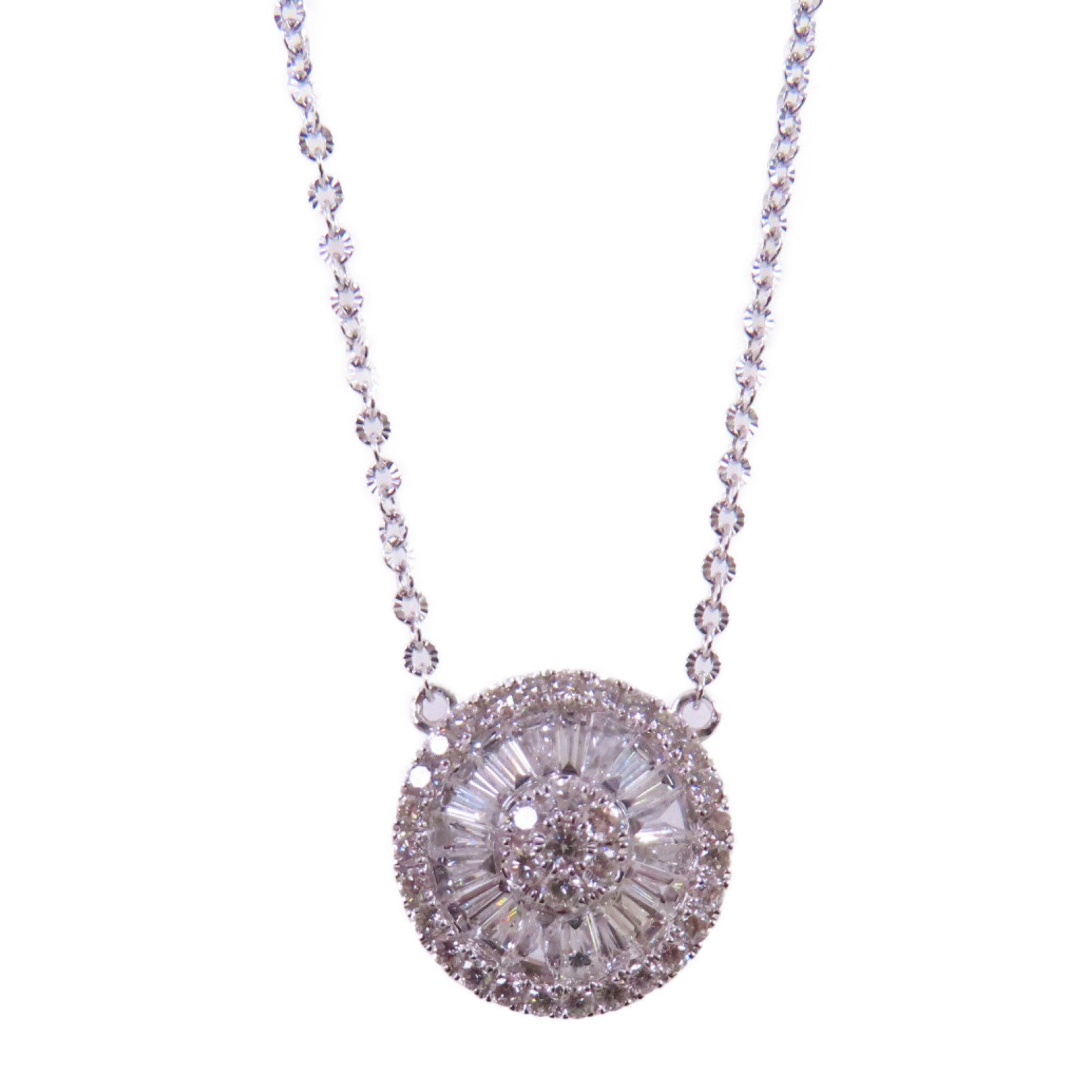 JEWELRY 18K白金Diamond Necklace 0.10ct/0.33ct鑽石項鏈