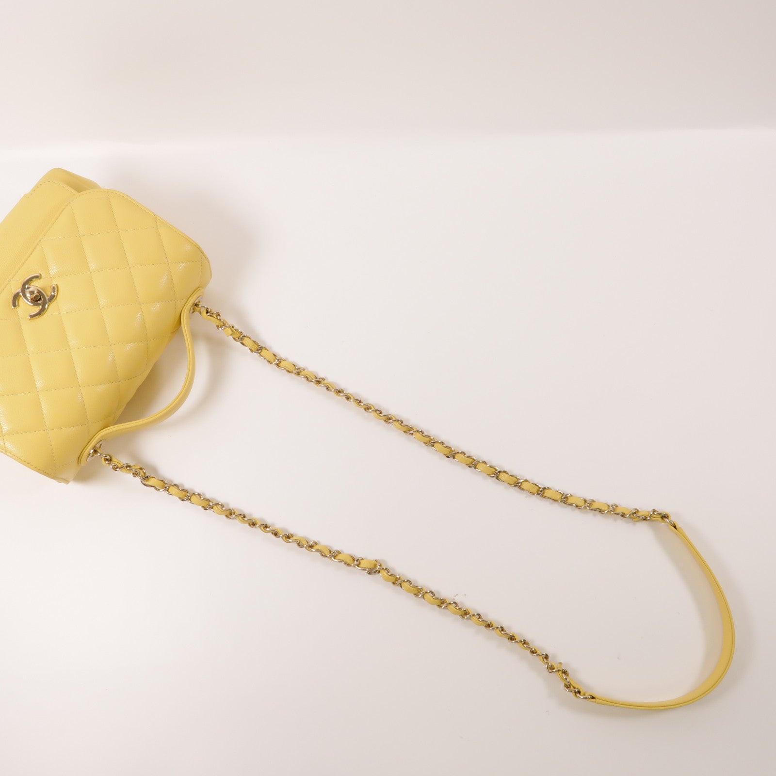 CHANEL 牛皮皮革2way Chain Shoulder Bag金扣鏈帶手挽肩背兩用袋