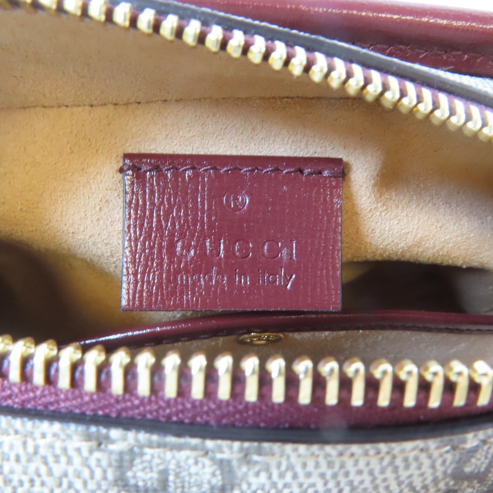 GUCCI 【激減優惠】塗層帆布Business Clutch Bag金扣手拿包啡色