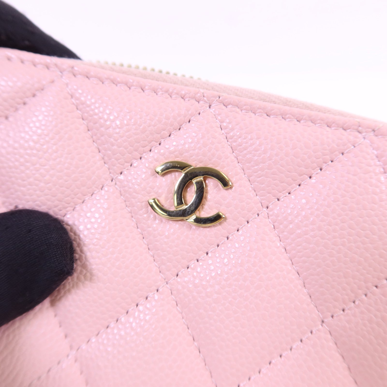 CHANEL 牛皮皮革Card Case金扣卡片套
