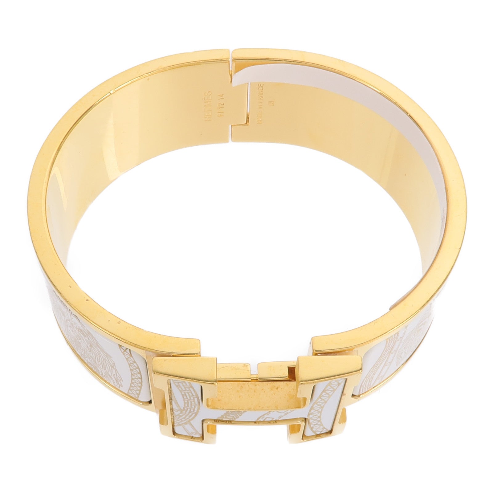 HERMES 金屬/琺瑯Clic-Clac H Bracelet手鐲