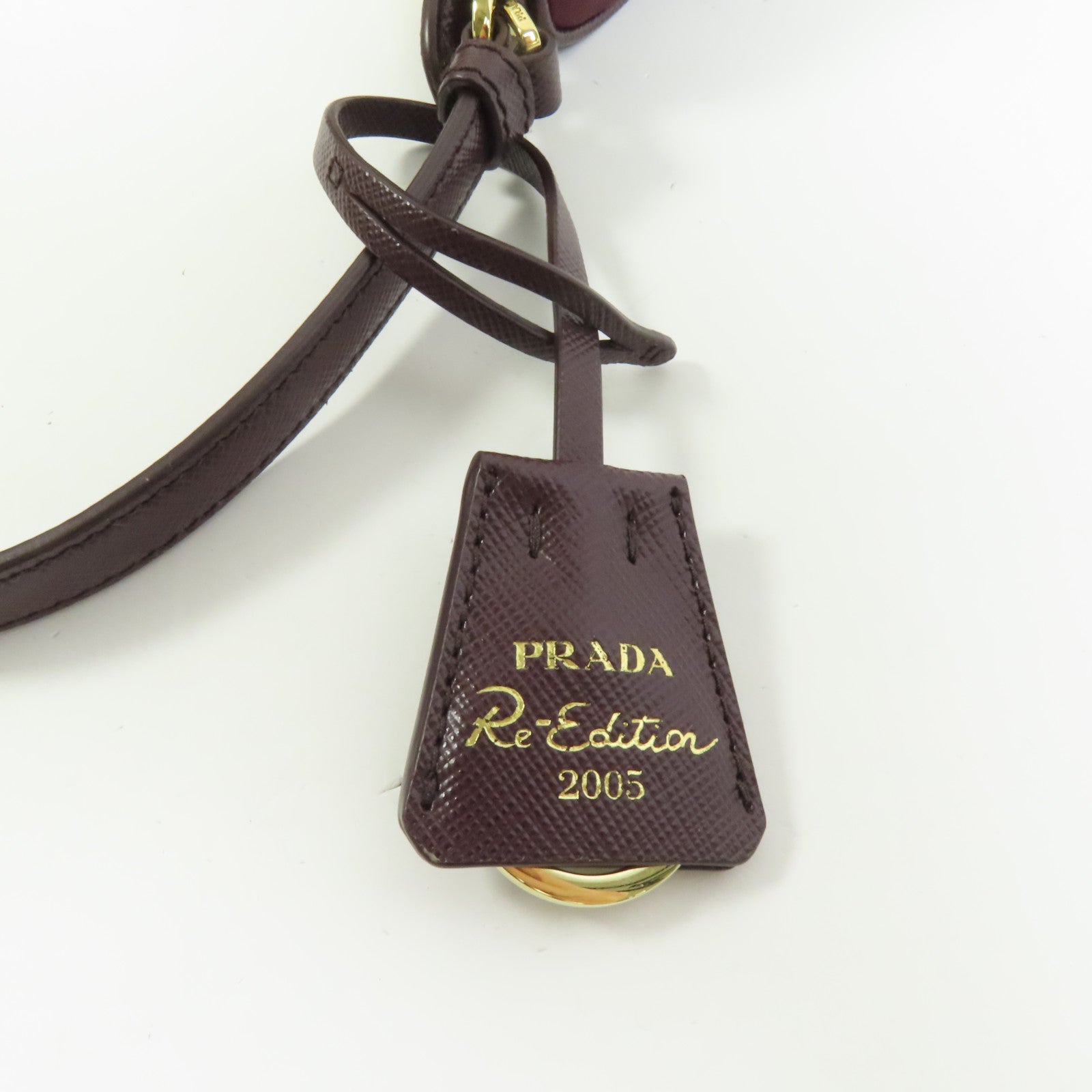 PRADA 尼龍Re-Edition 2005金扣手挽袋