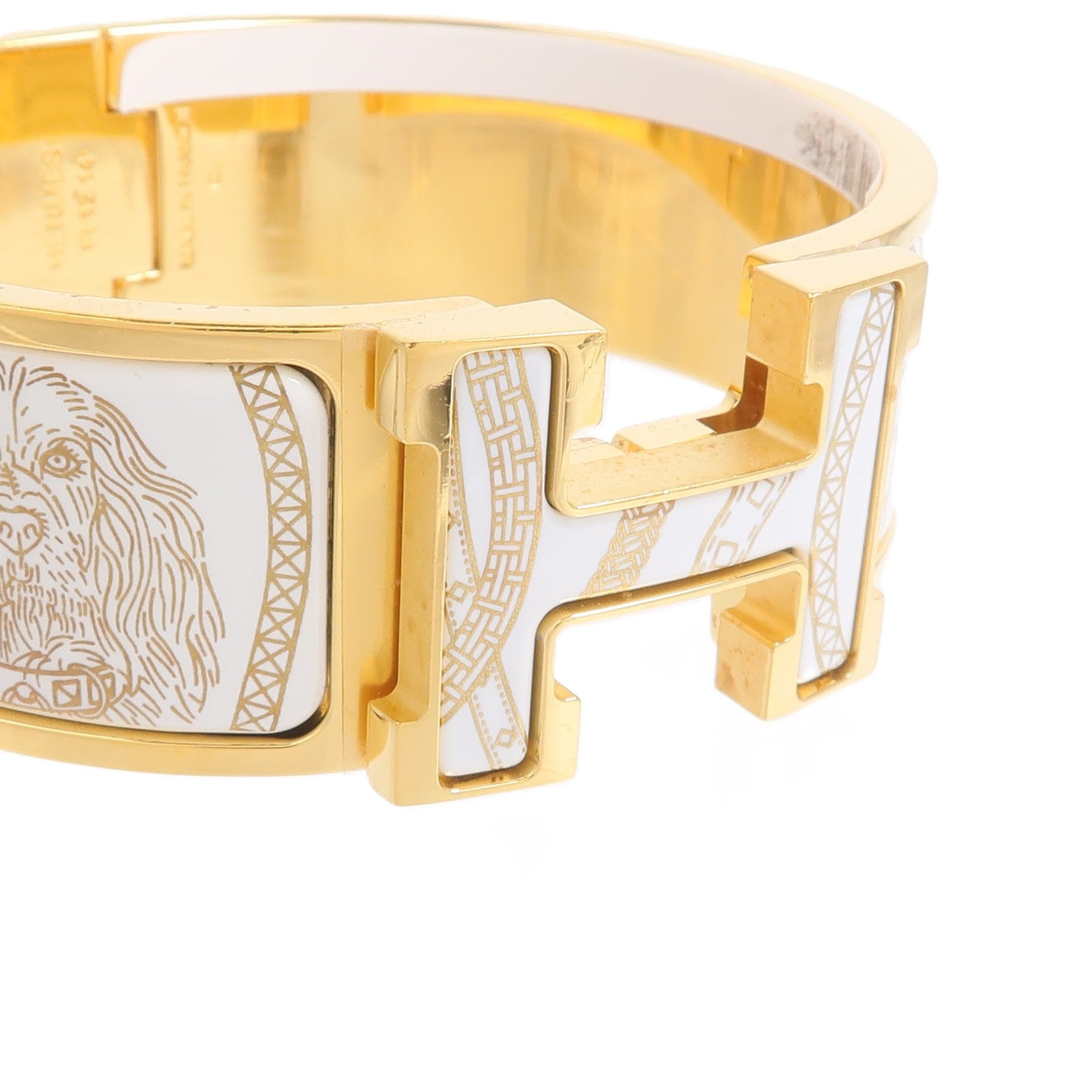 HERMES 金屬/琺瑯Clic-Clac H Bracelet手鐲