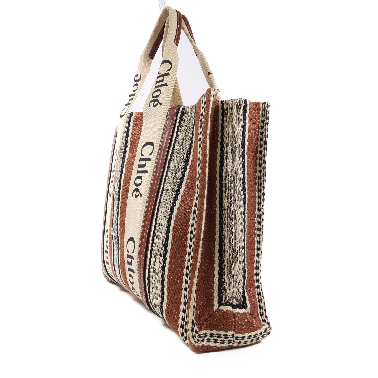 Chloe 帆布Tote Bag肩背袋啡色/米色