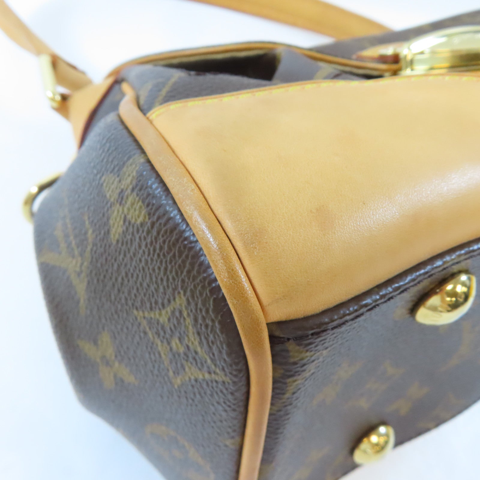 LOUIS VUITTON (PRICE DOWN) LV GHW Beverly MM Shoulder Handbag M40121 Monogram Brown
