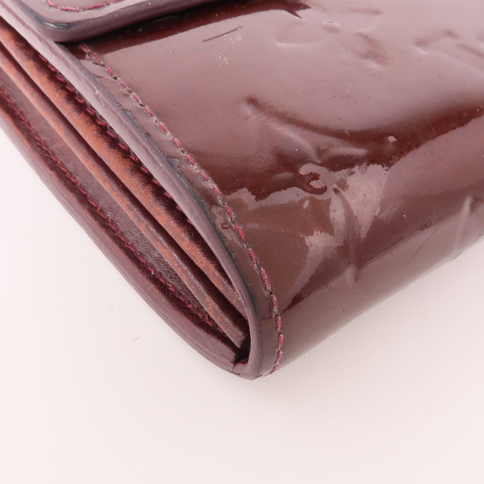 LOUIS VUITTON Vernis Portefeuille Sarah Wallet金扣長錢包