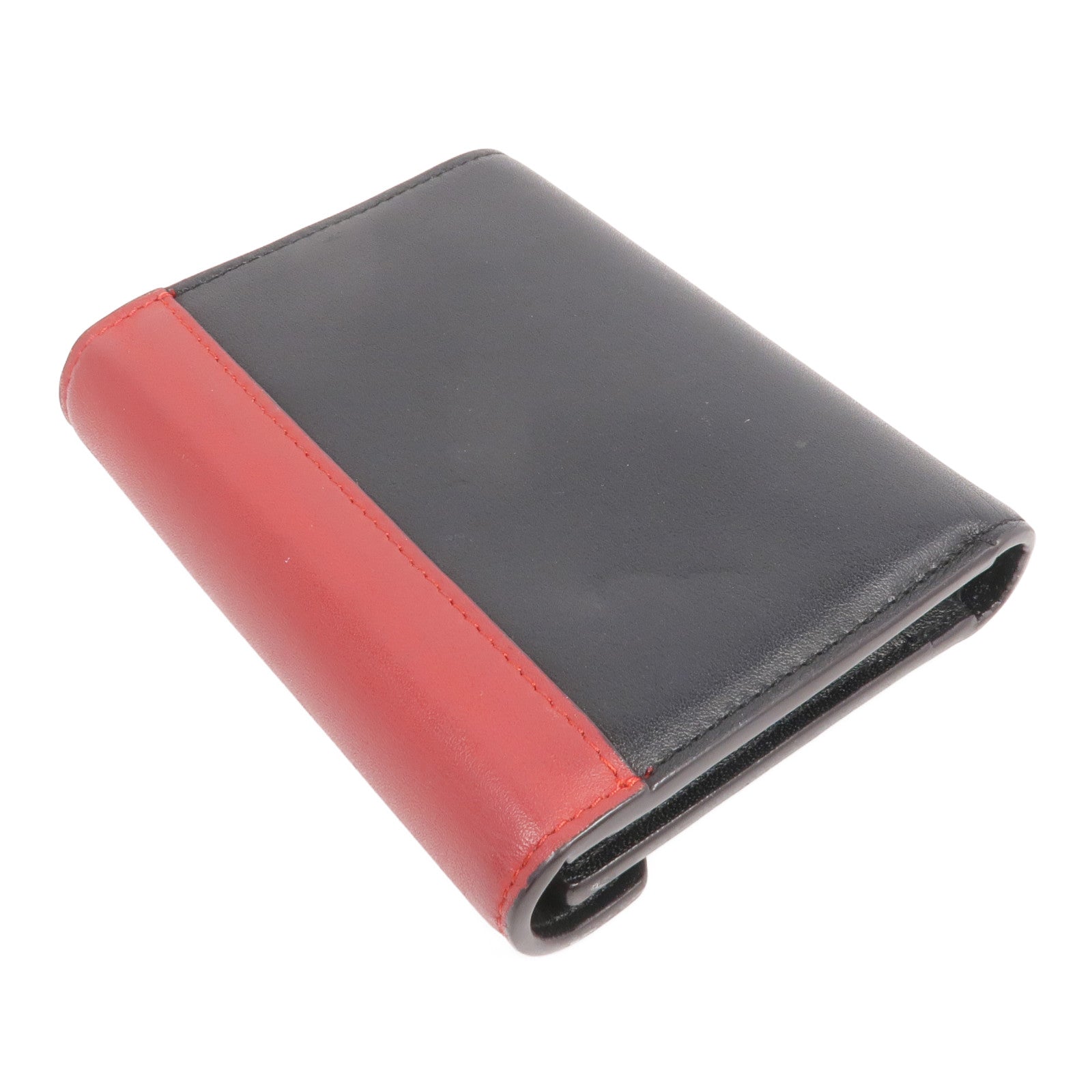 CELINE 牛皮皮革Trifold Wallet金扣錢包