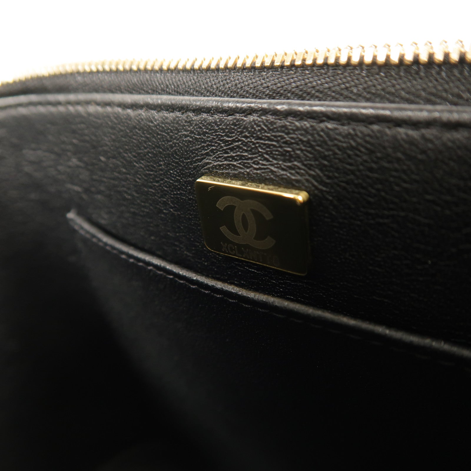 CHANEL 牛皮皮革Vanity Case鏈帶手挽肩背兩用袋