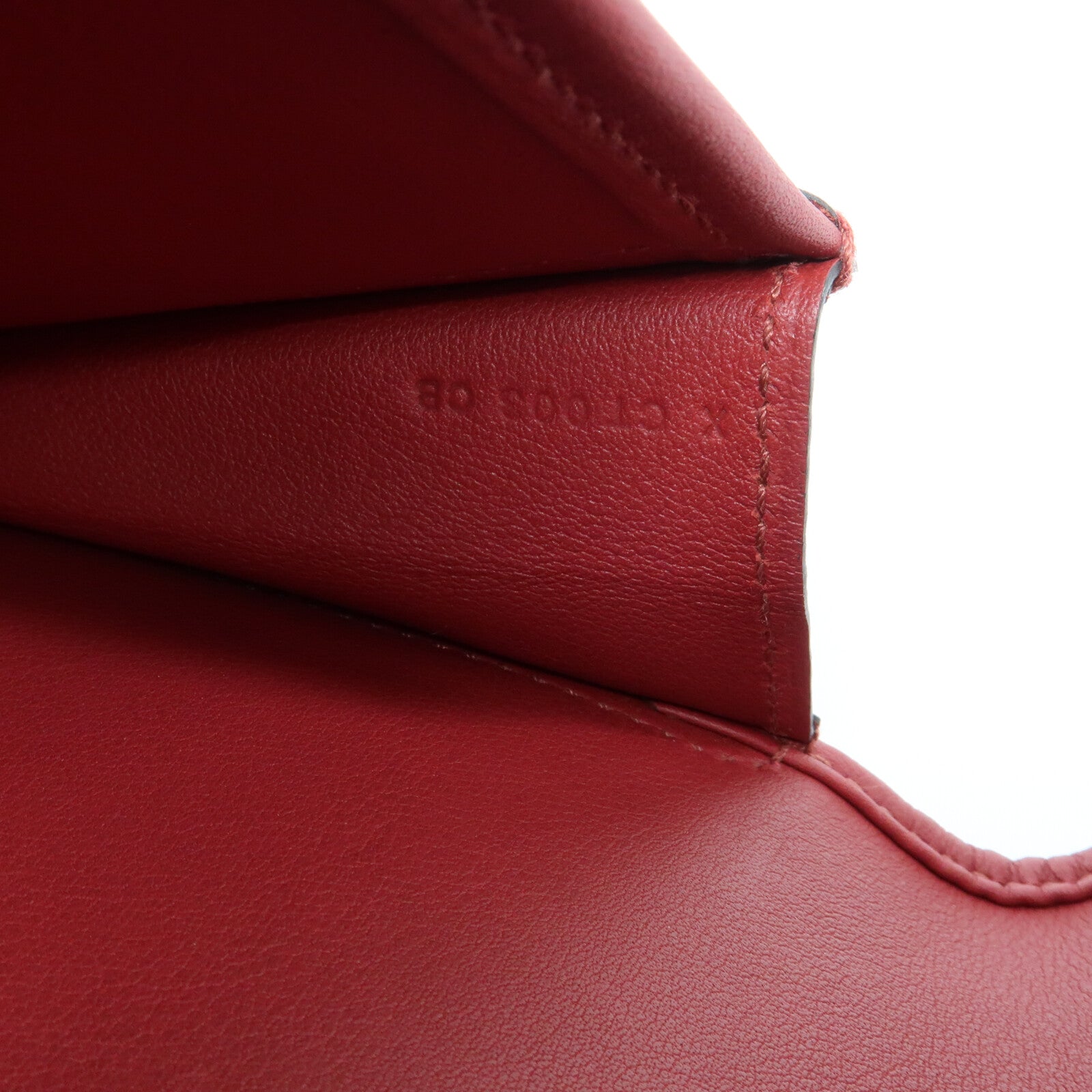 HERMES Swift皮革Jige Elan 29 Clutch手拿包Rouge Grenat