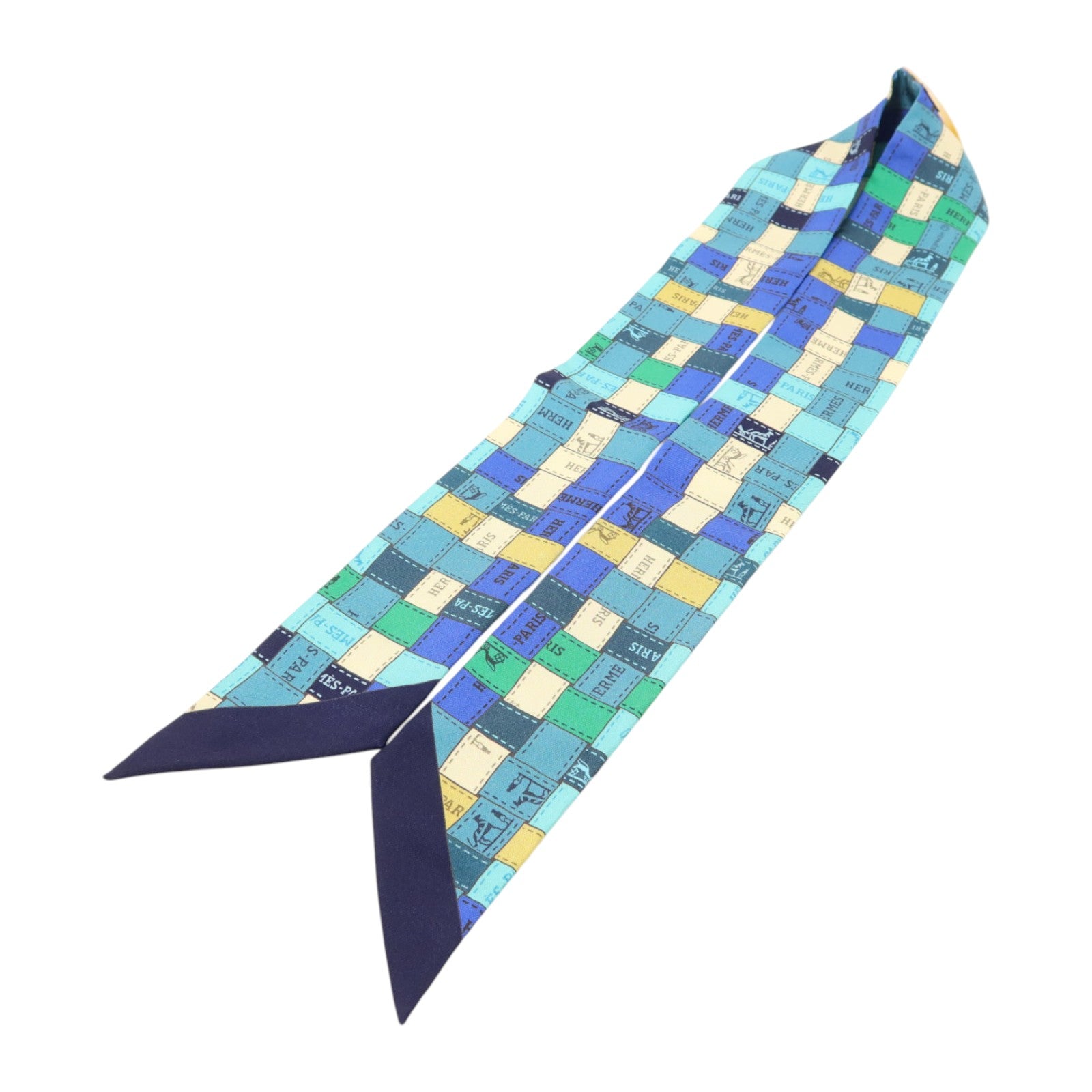 HERMES 絲質Twilly絲巾