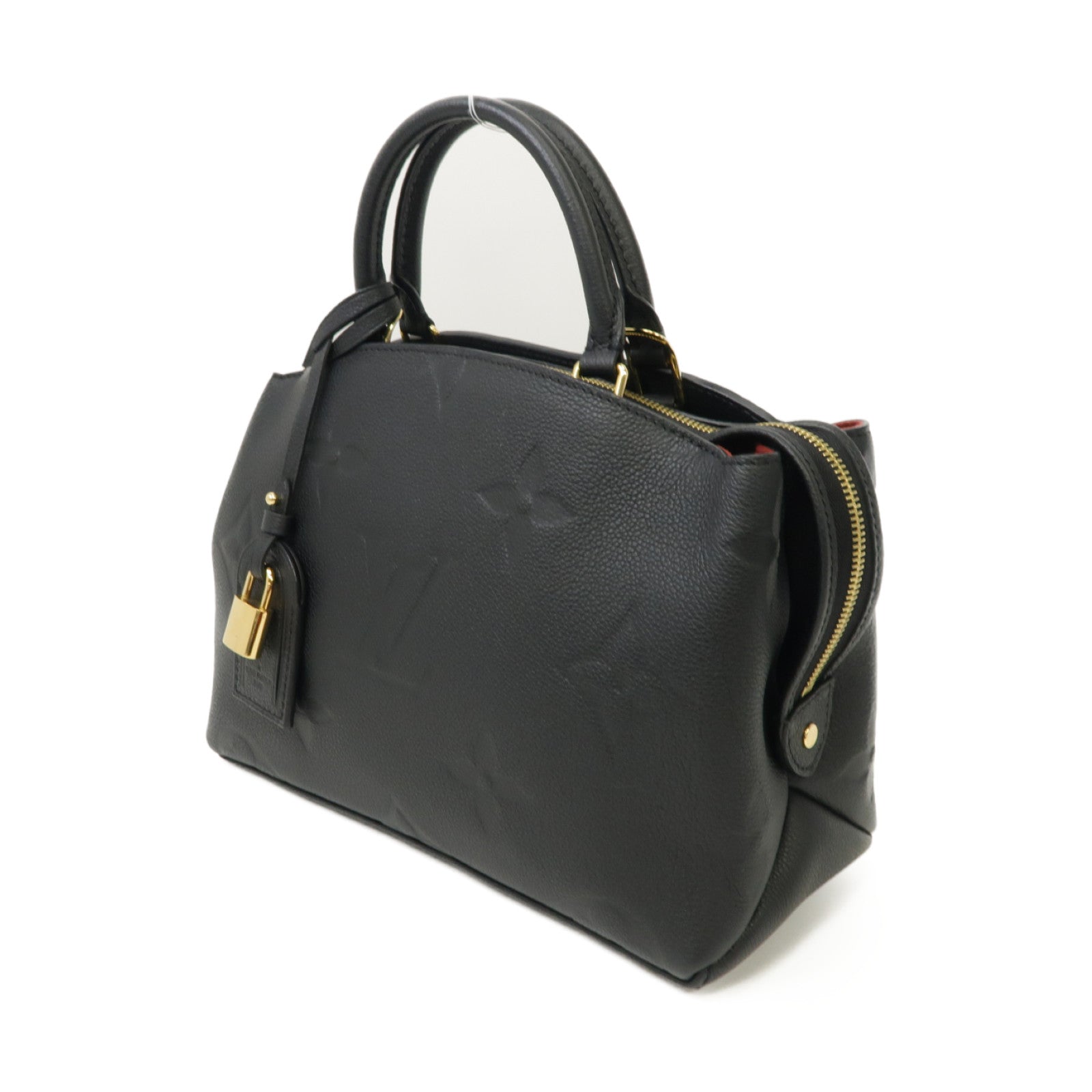 LOUIS VUITTON Monogram Empreinte Petit Palais金扣手挽肩背兩用袋黑色