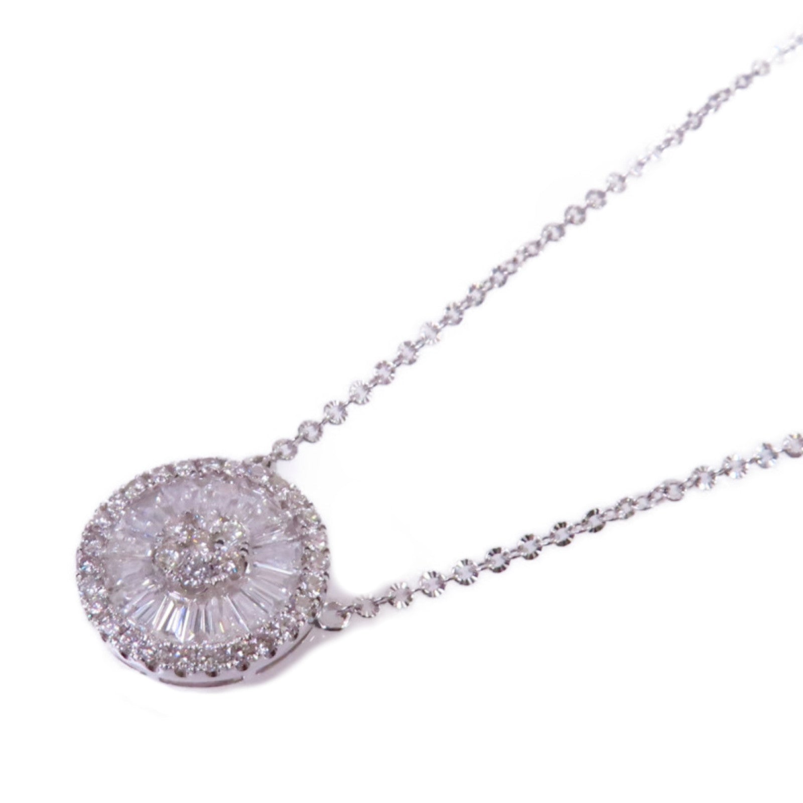 JEWELRY 18K白金Diamond Necklace 0.10ct/0.33ct鑽石項鏈