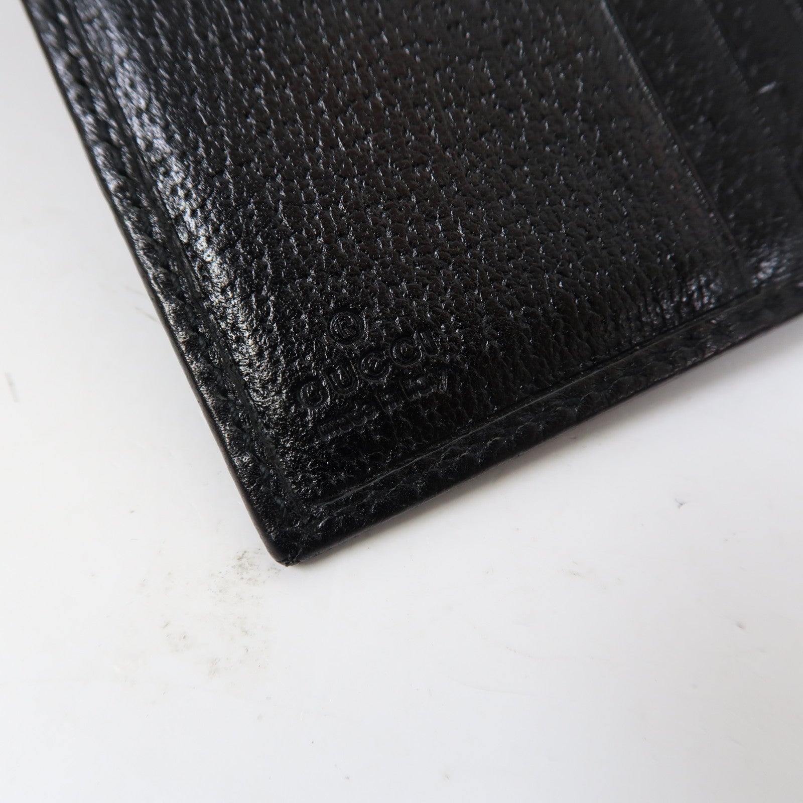 GUCCI 帆布Wallet金扣錢包黑色