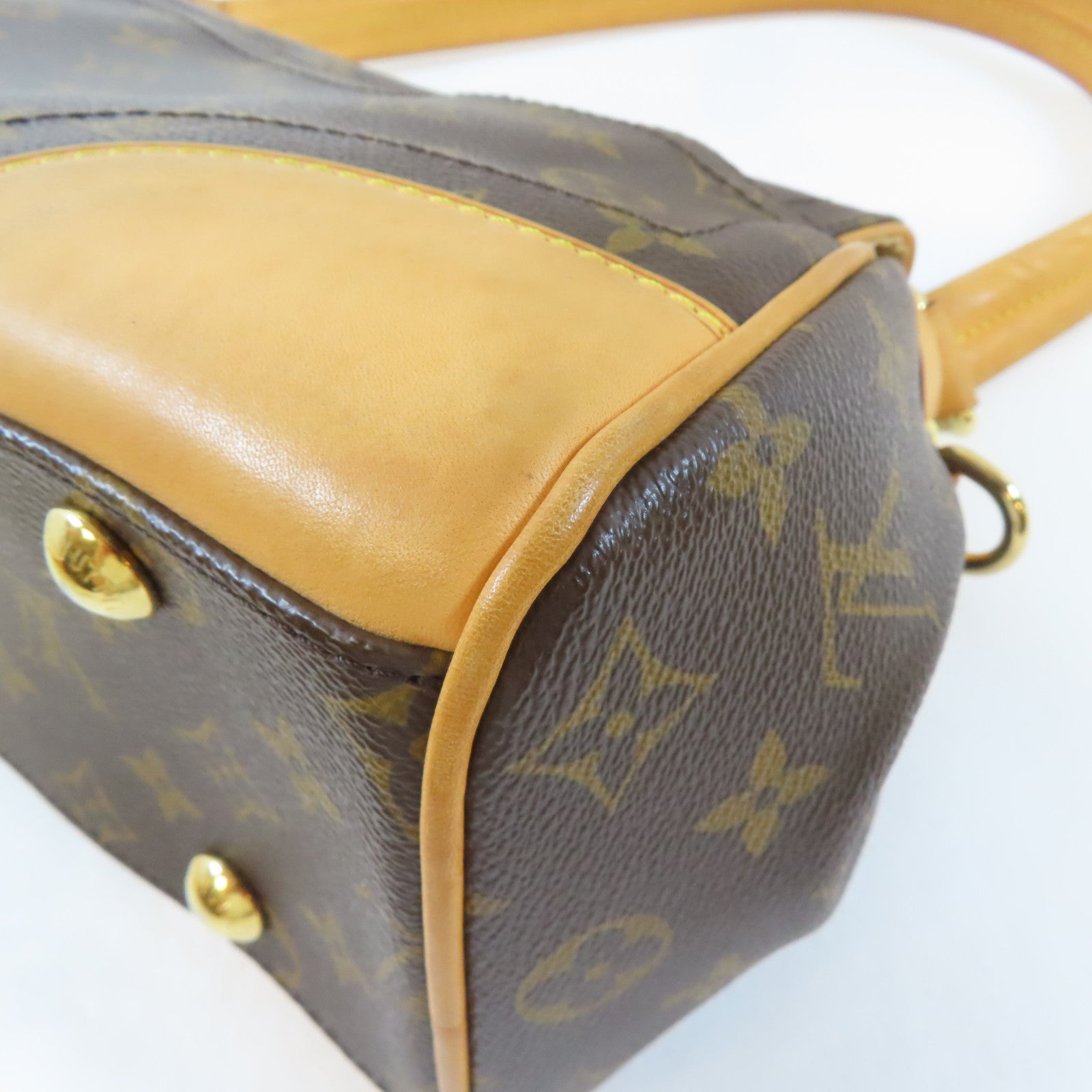 LOUIS VUITTON (PRICE DOWN) LV GHW Beverly MM Shoulder Handbag M40121 Monogram Brown