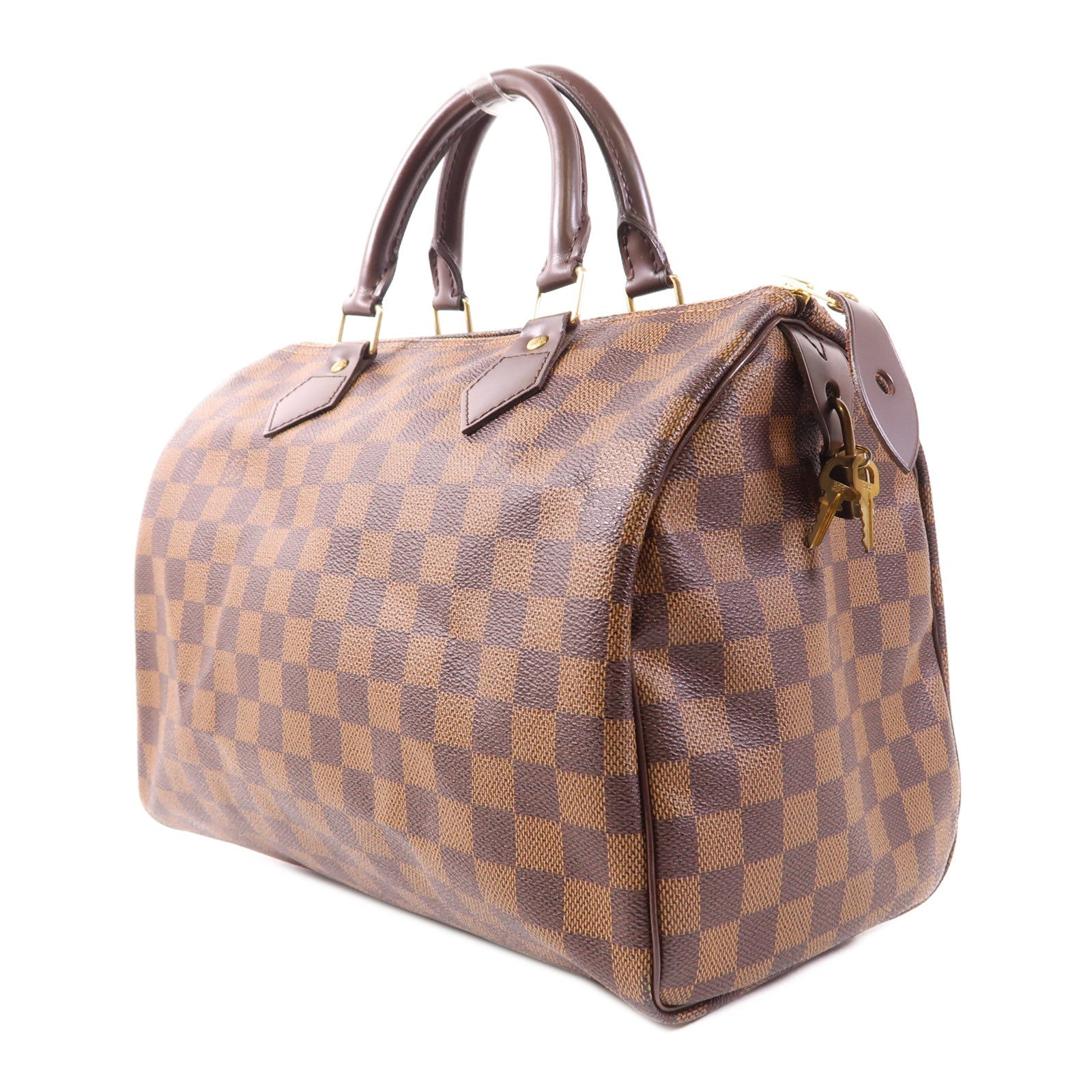 LOUIS VUITTON 【激減優惠】Damier Speedy 30金扣手挽袋