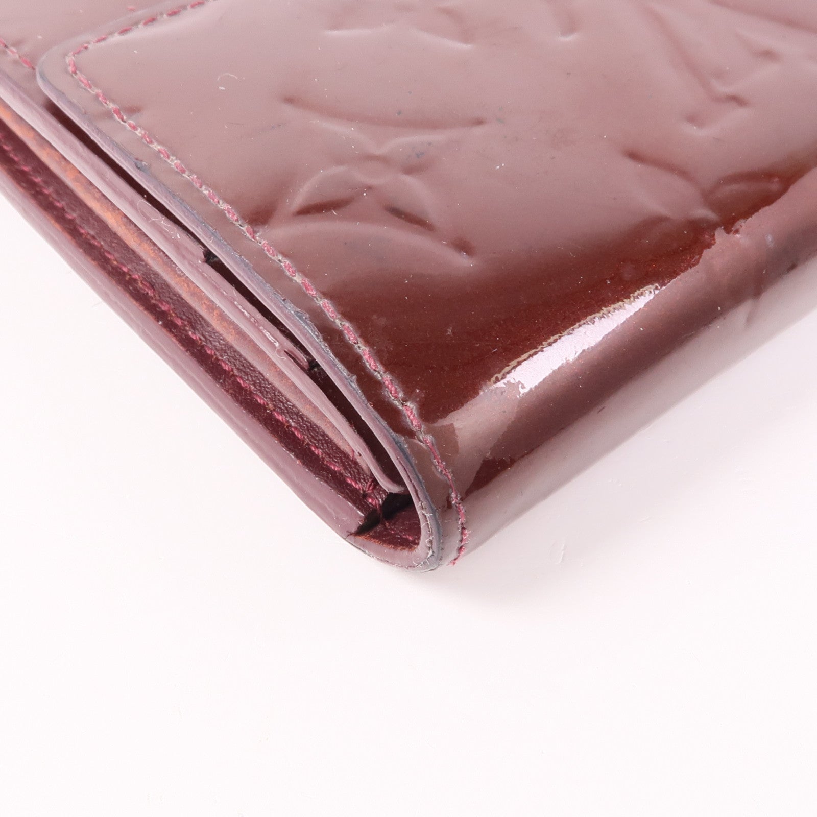 LOUIS VUITTON Vernis Portefeuille Sarah Wallet金扣長錢包