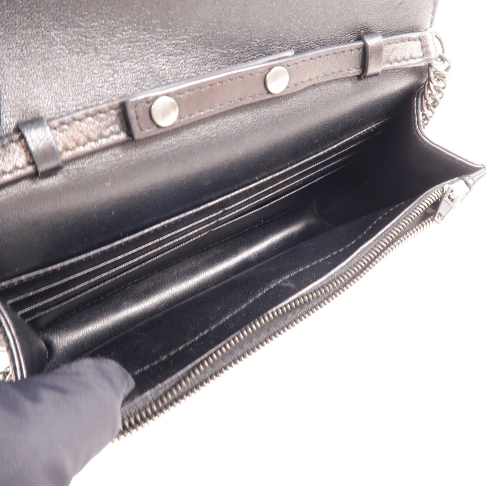 BALENCIAGA 牛皮皮革BB Wallet On Chain肩背袋