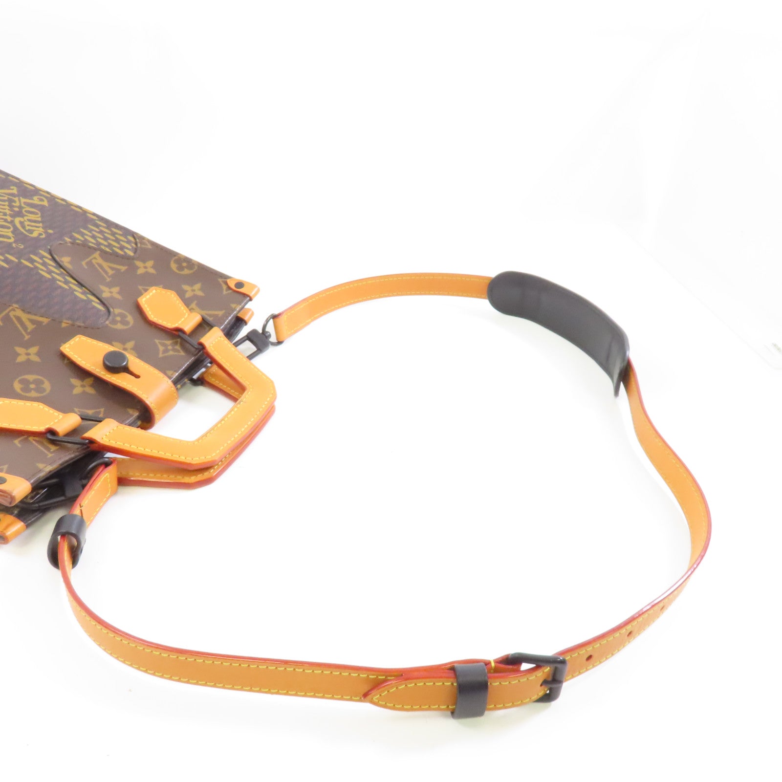 LOUIS VUITTON Giant Damier Ebene/Monogram Mini Tote Bag手挽肩背兩用袋棕色