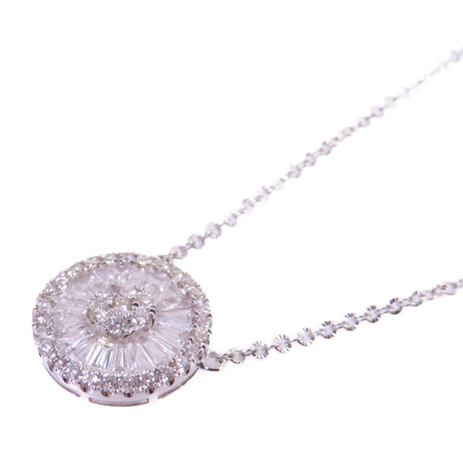 JEWELRY 18K白金Diamond Necklace 0.10ct/0.33ct鑽石項鏈
